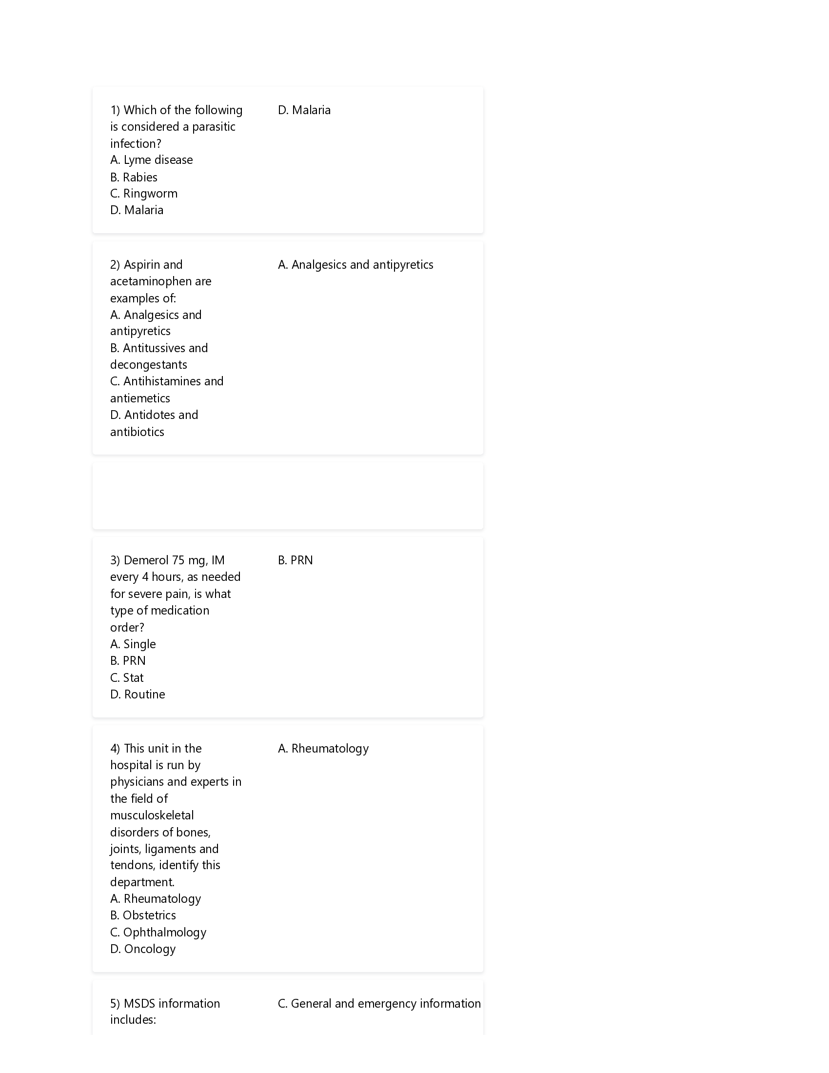 AMCA Certification Test Medical Assisting Exam Questions and Answers 2026