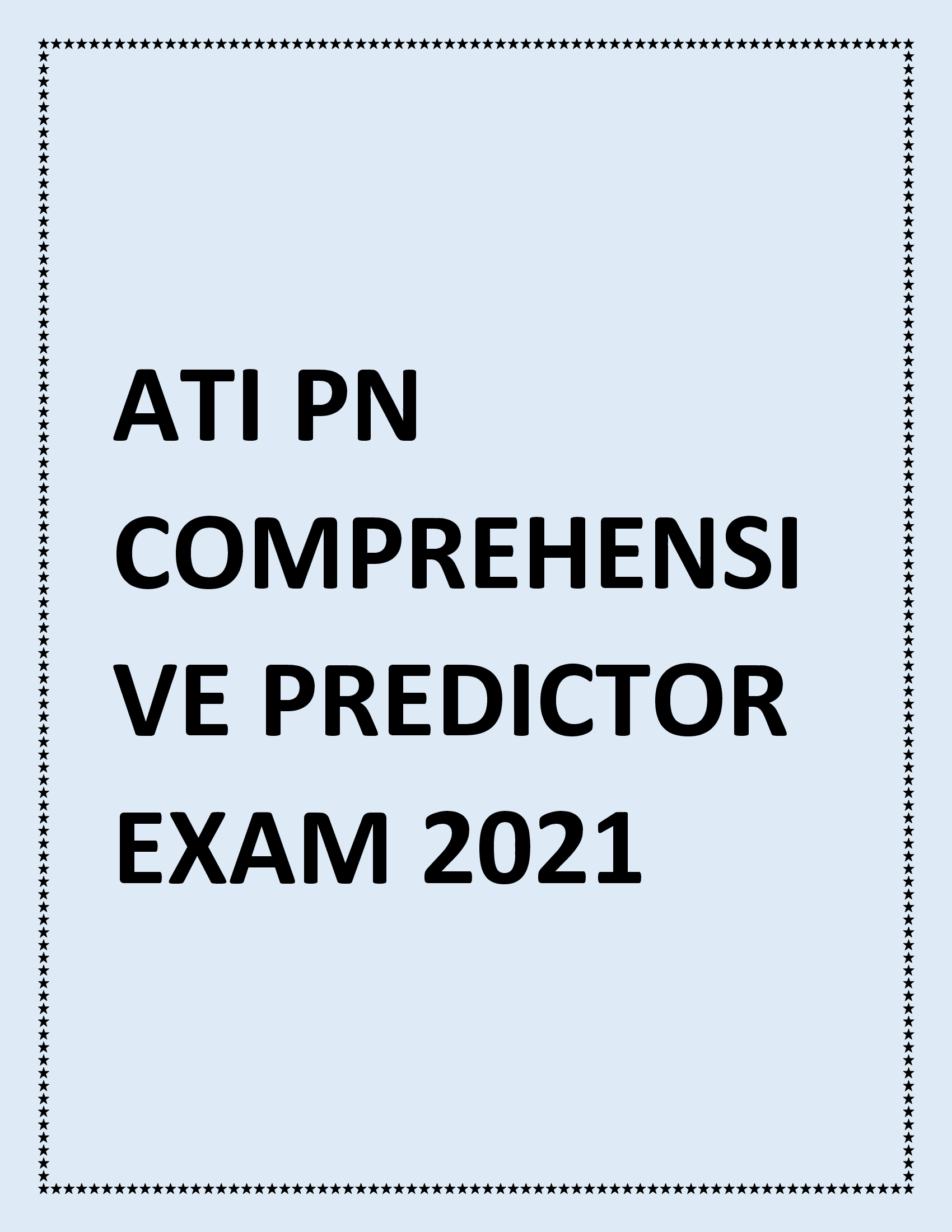ATI PN Comprehensive Predictor Exam 2026