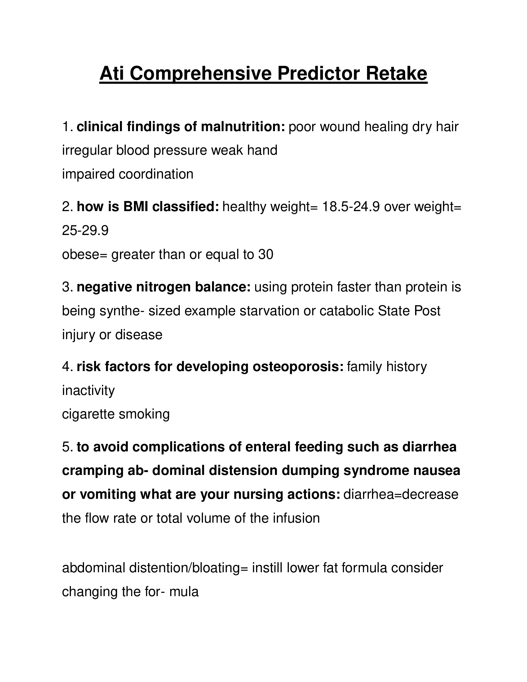 ATI Comprehensive Predictor Retake