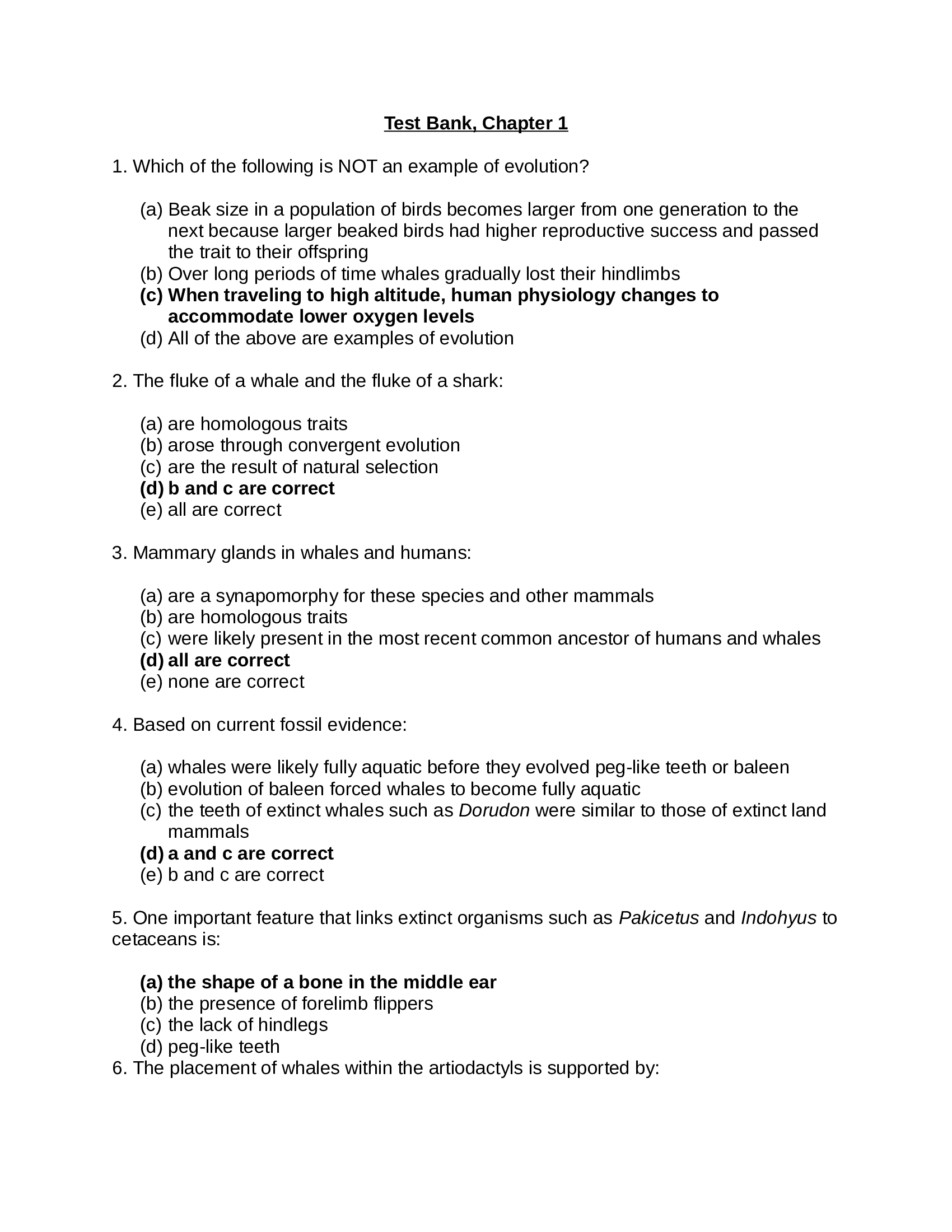 Test Bank Evolution, Making Sense Of Life, 2nd Revised Edition by Carl Zimmer, Emlen