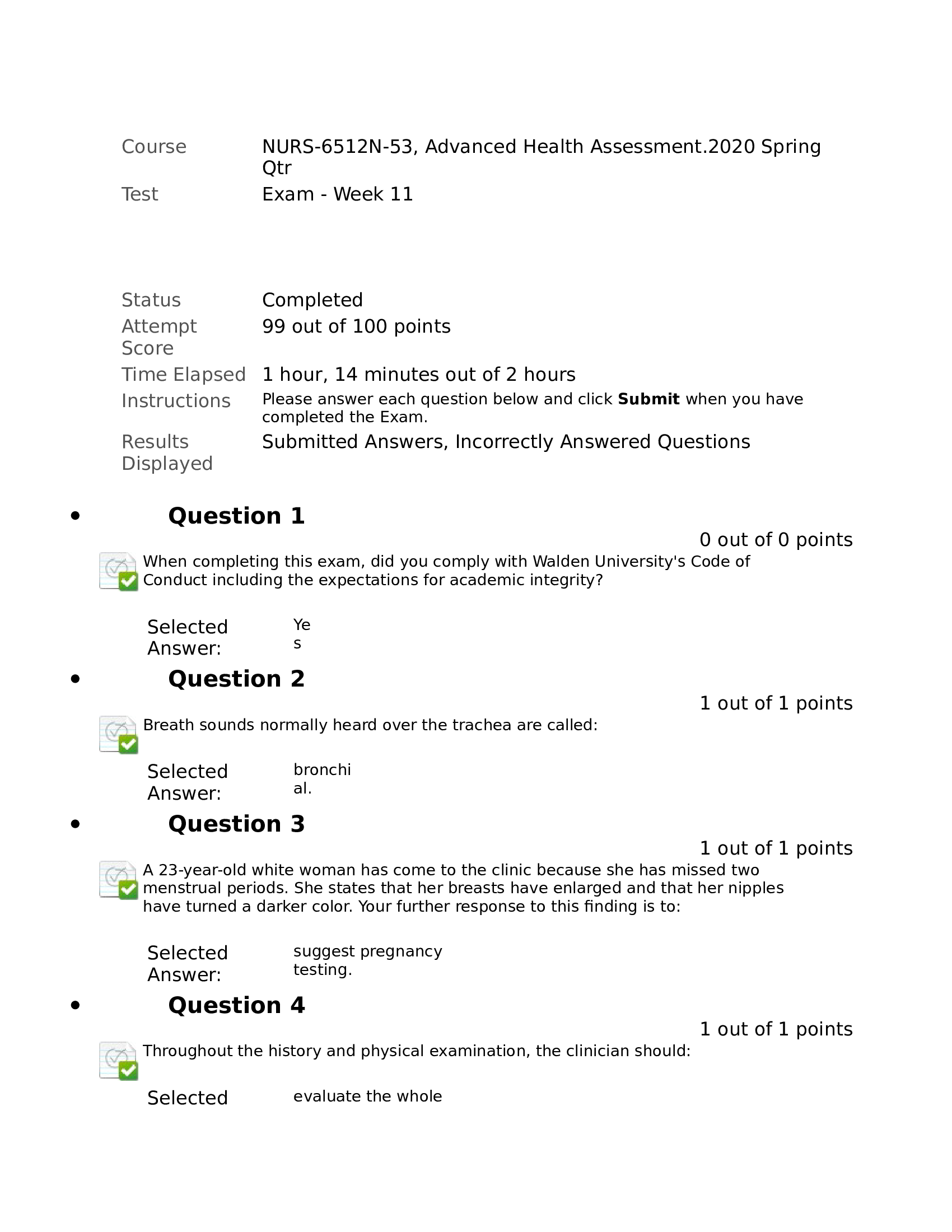 NURS-6512N-53, Advanced Health Assessment Final Exam 2022