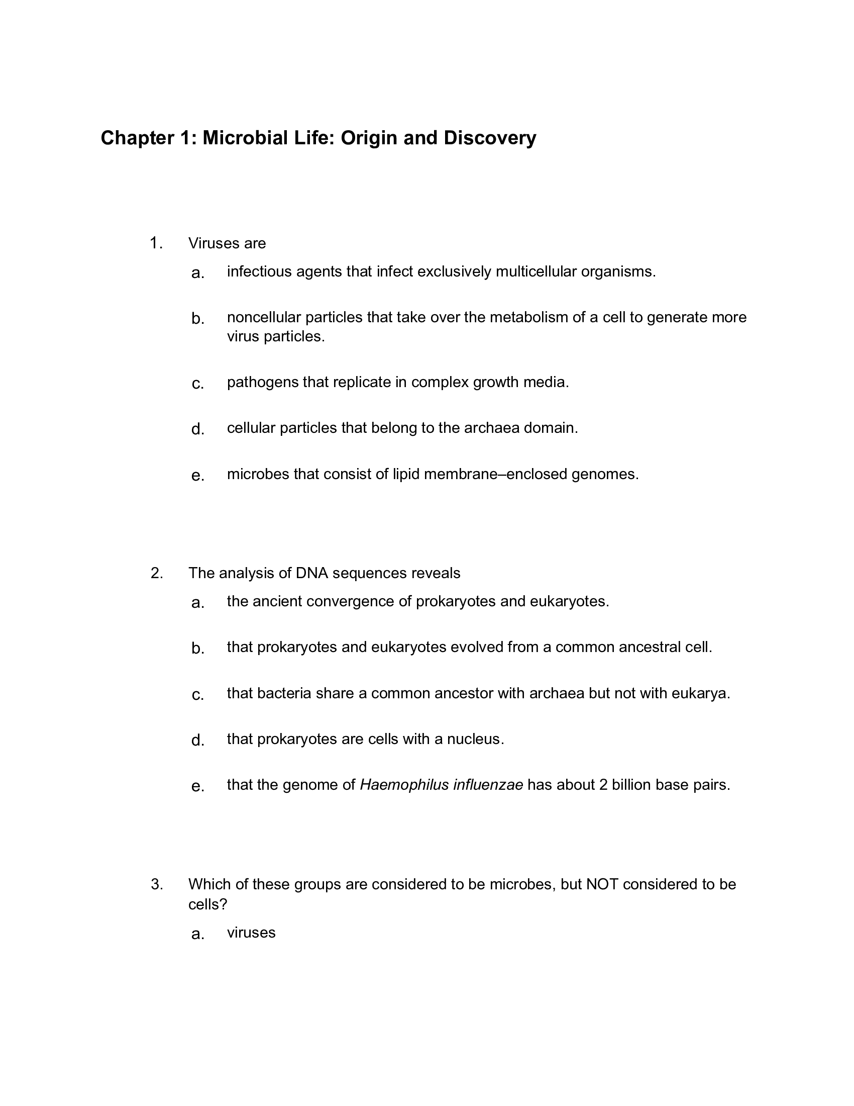 Test Bank for Microbiology, An Evolving Science 5th Edition by Slonczewski & Foster