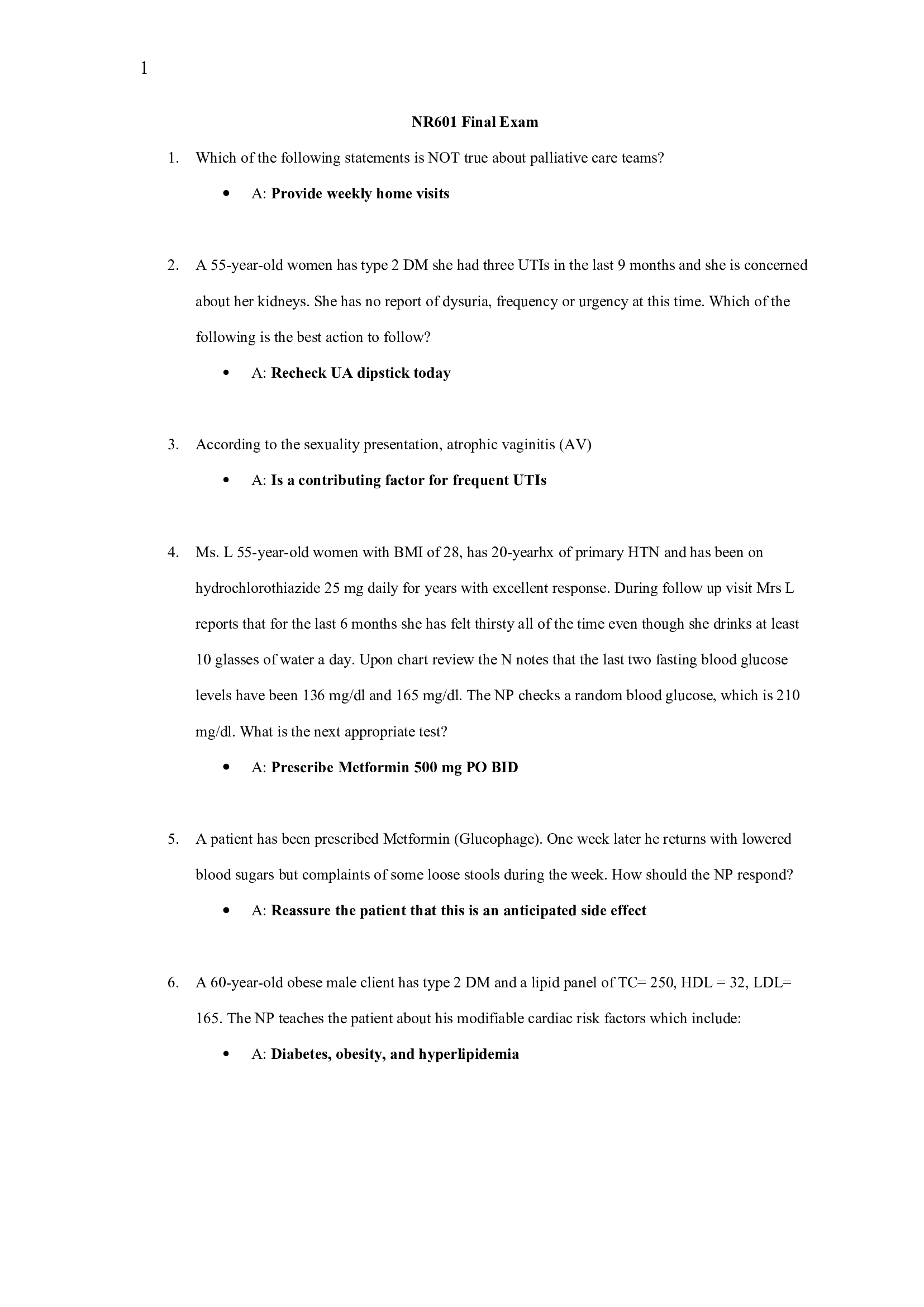 NR601 Final Exam NR 601 Final Exam (New, 2026)