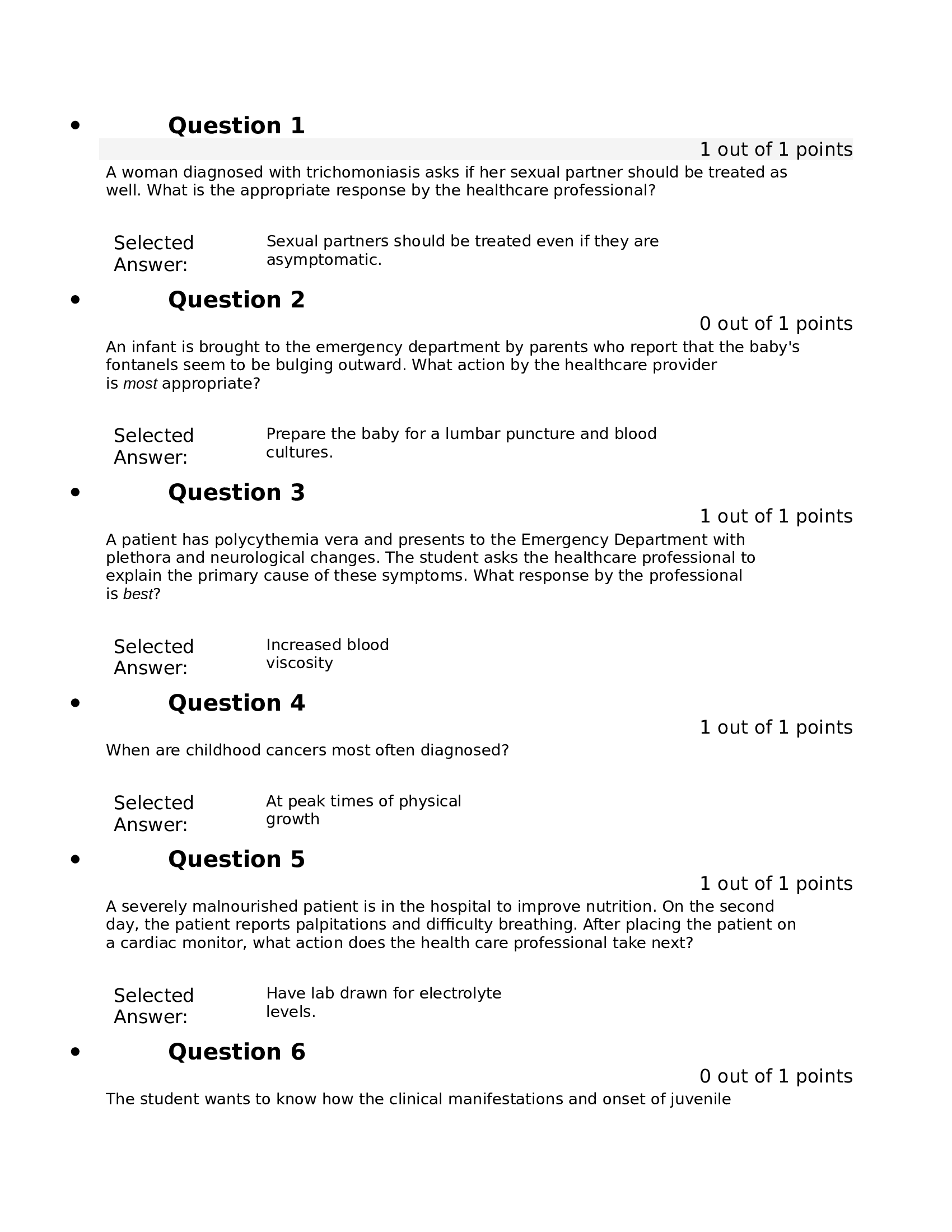 NURS 6501N Final Exam 1 August 2022;PREDICTOR EXAM GRADED A