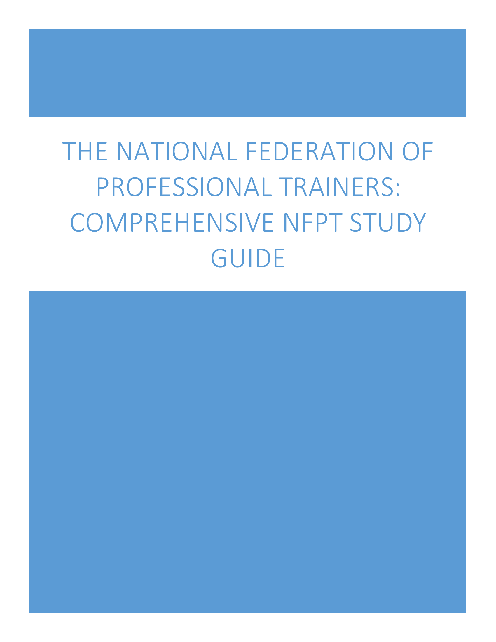 The Only NFPT Study Guide You Need to Pass in 2026