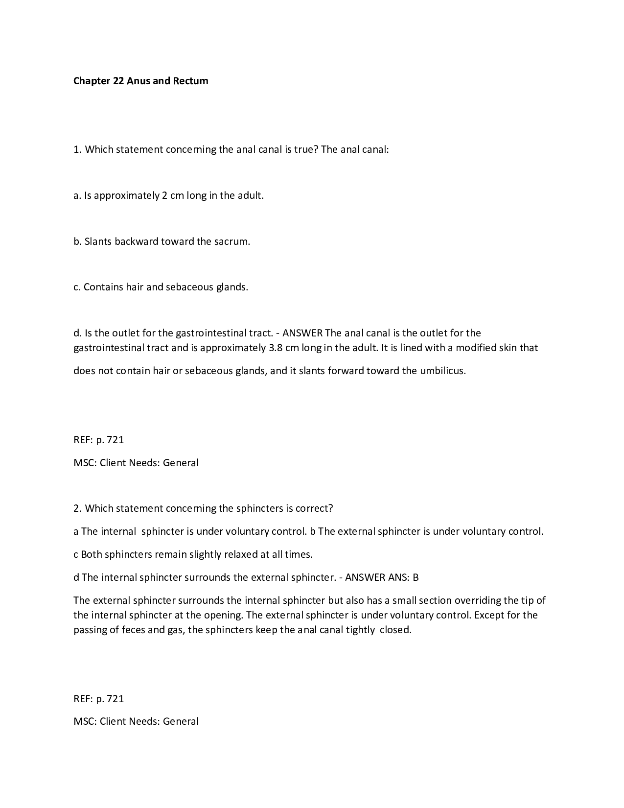 Chapter 22 Anus and Rectum