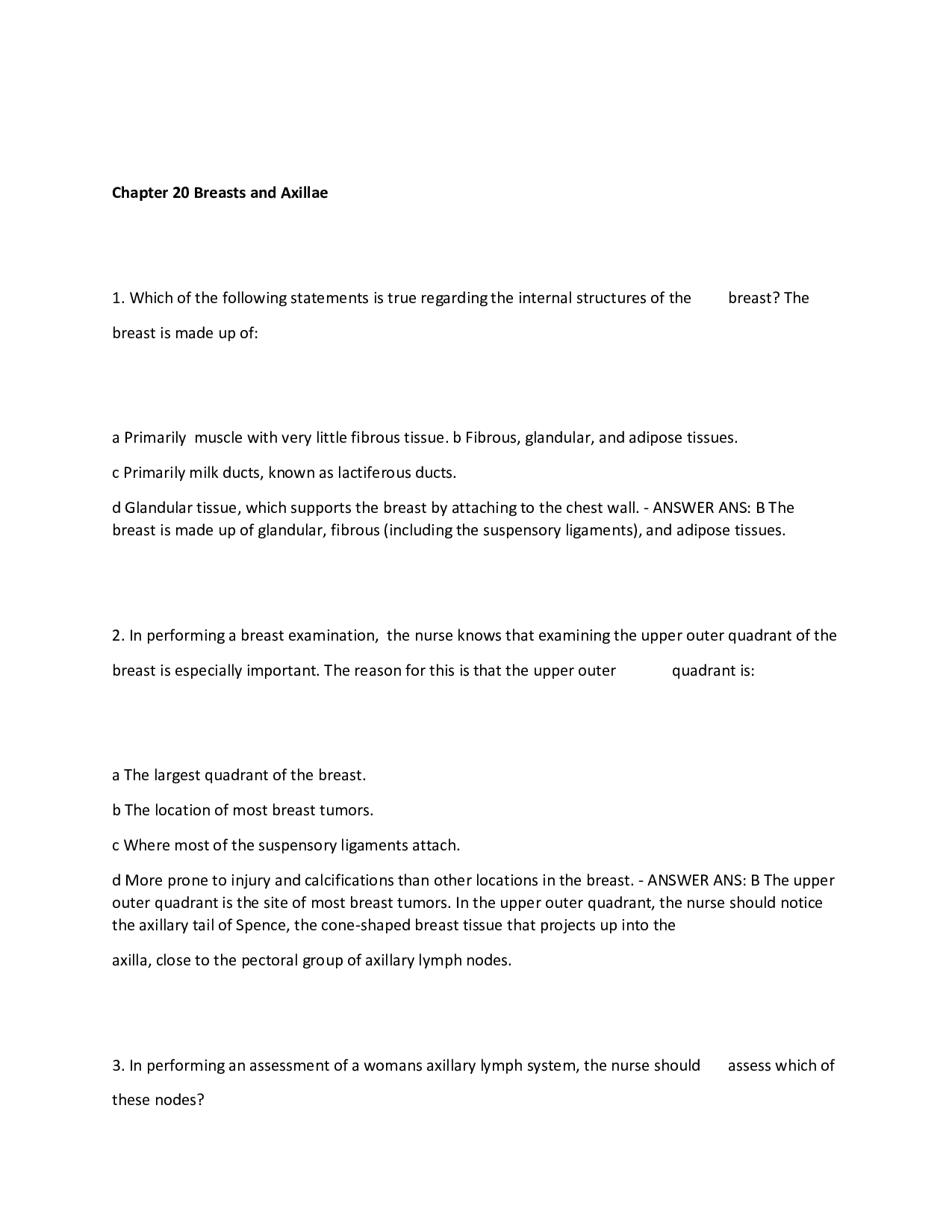 Chapter 20 Breasts and Axillae