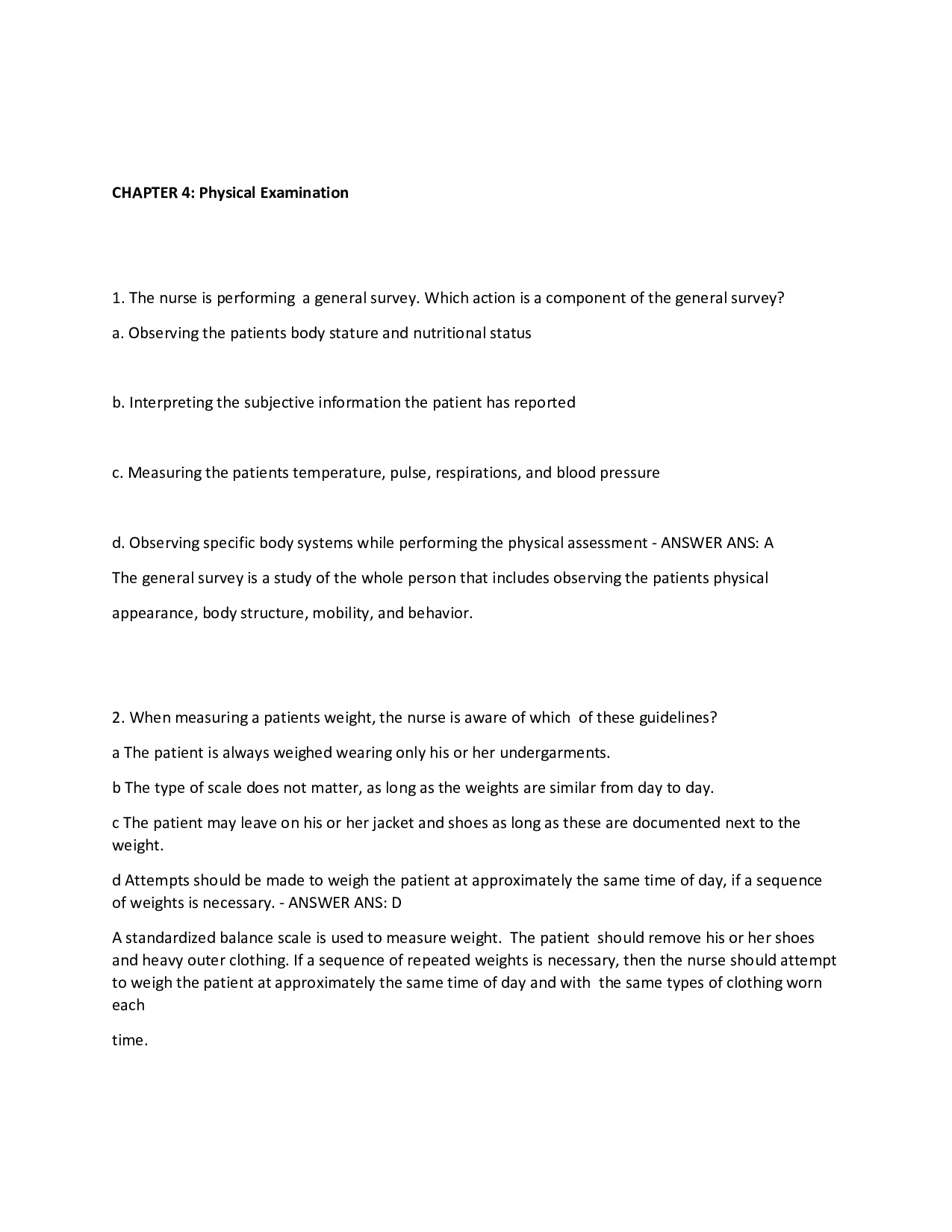 Chapter 4 Physical Examination