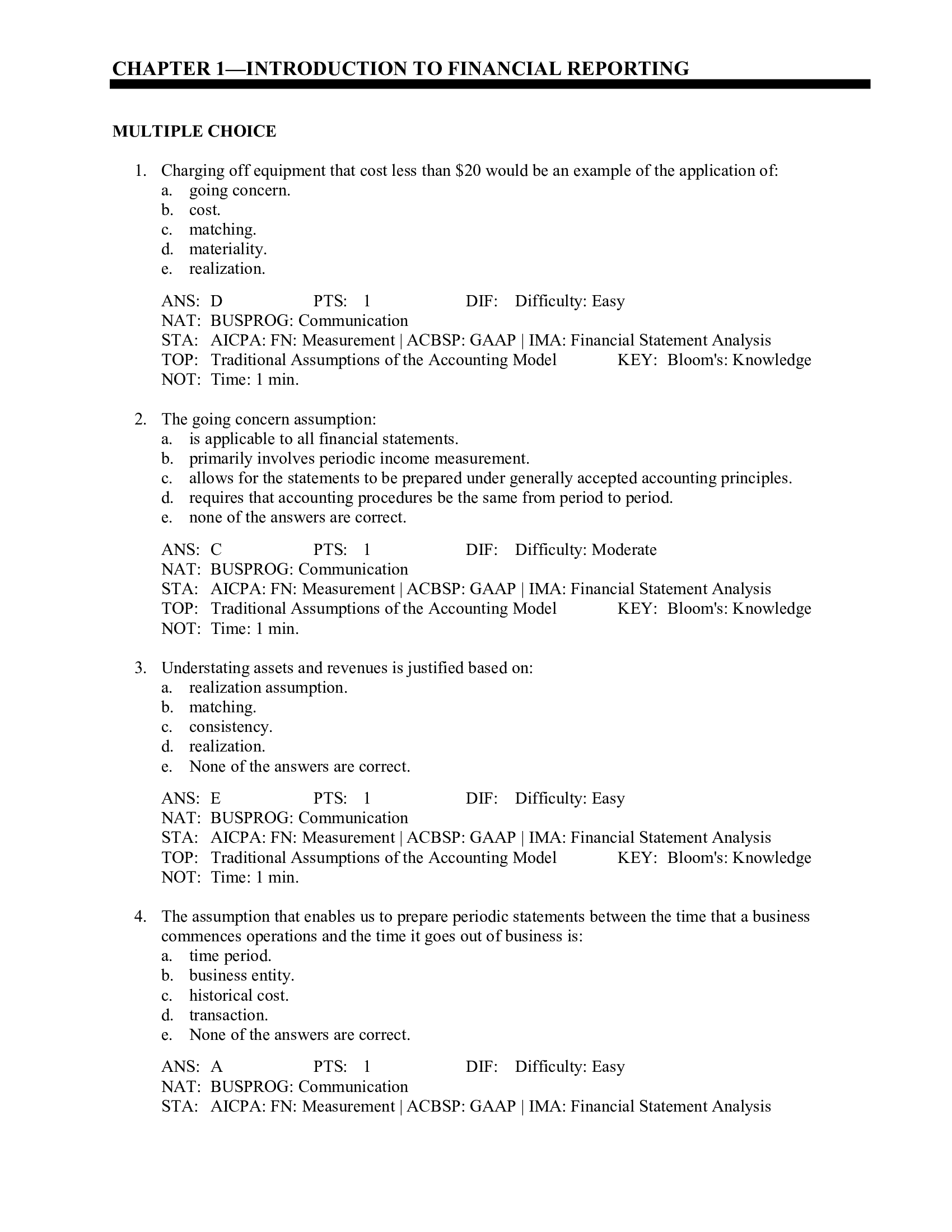 Test Bank For Financial Reporting And Analysis 13th Edition By Gibson