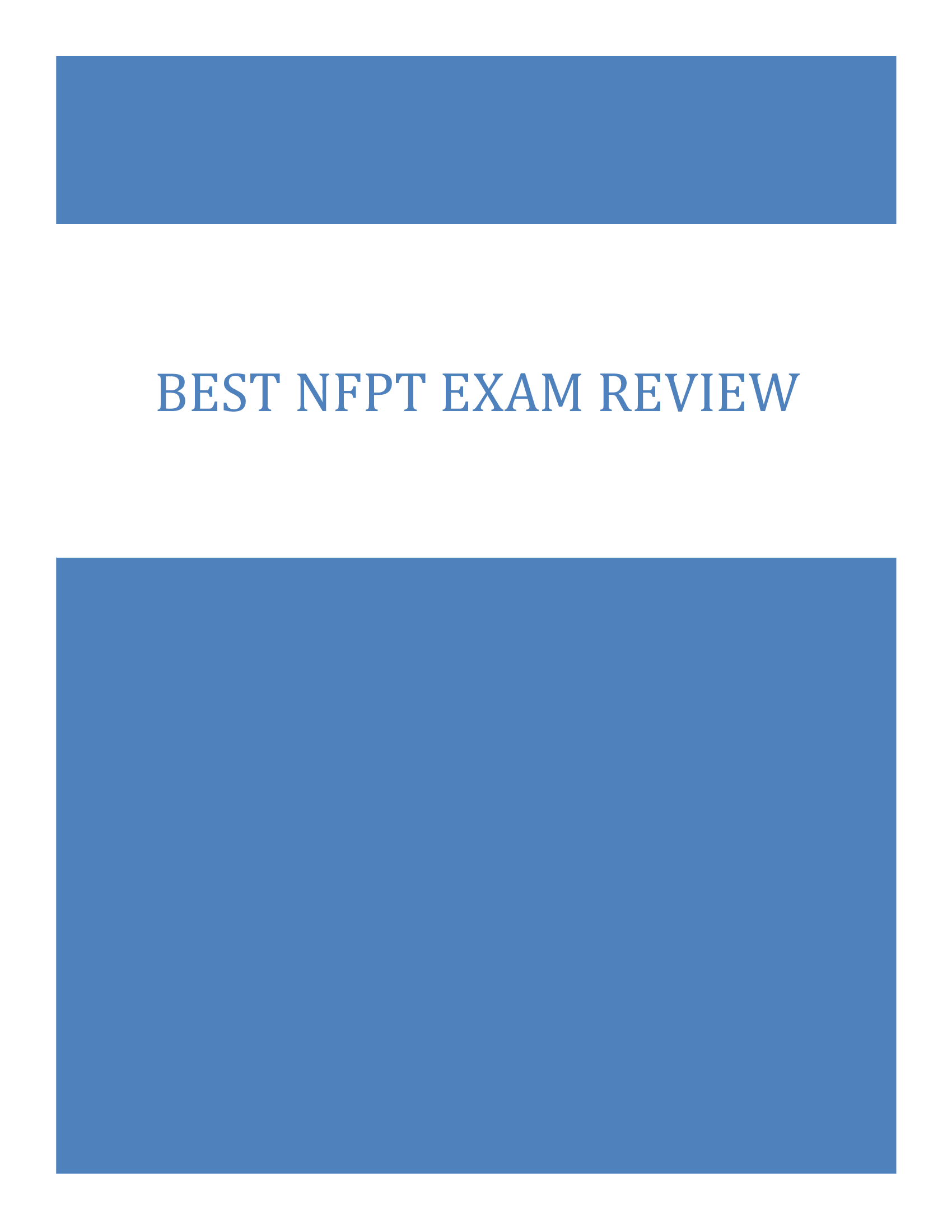 Best NFPT Exam Review for 2024 Test