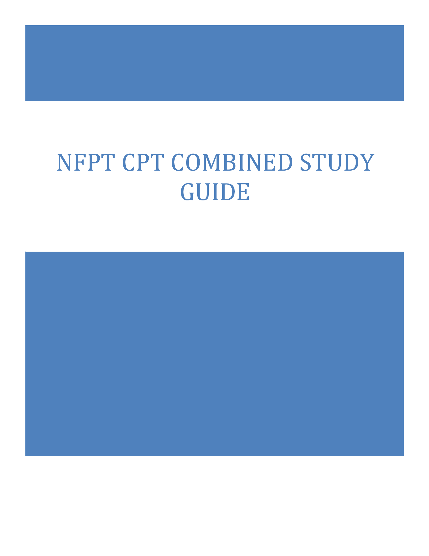 NFPT CPT Combined Study Guide 2026