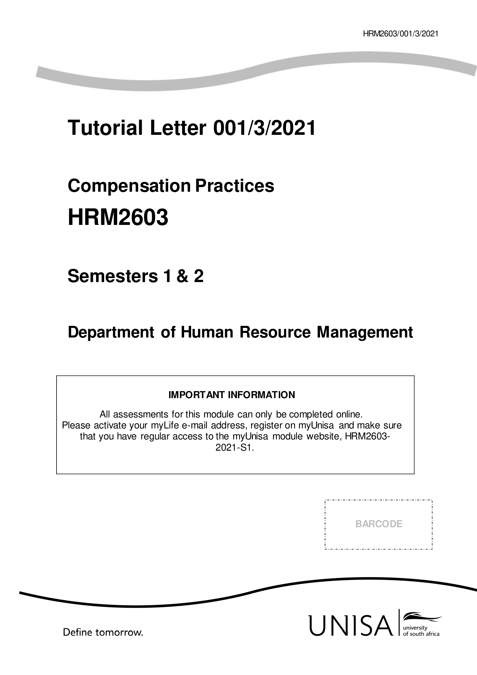 HRM 2603 NEW ASSIGNMENTS COMPILED FOR 2021 EXAMS DOWNLOAD TO SCORE HIGHLY.
