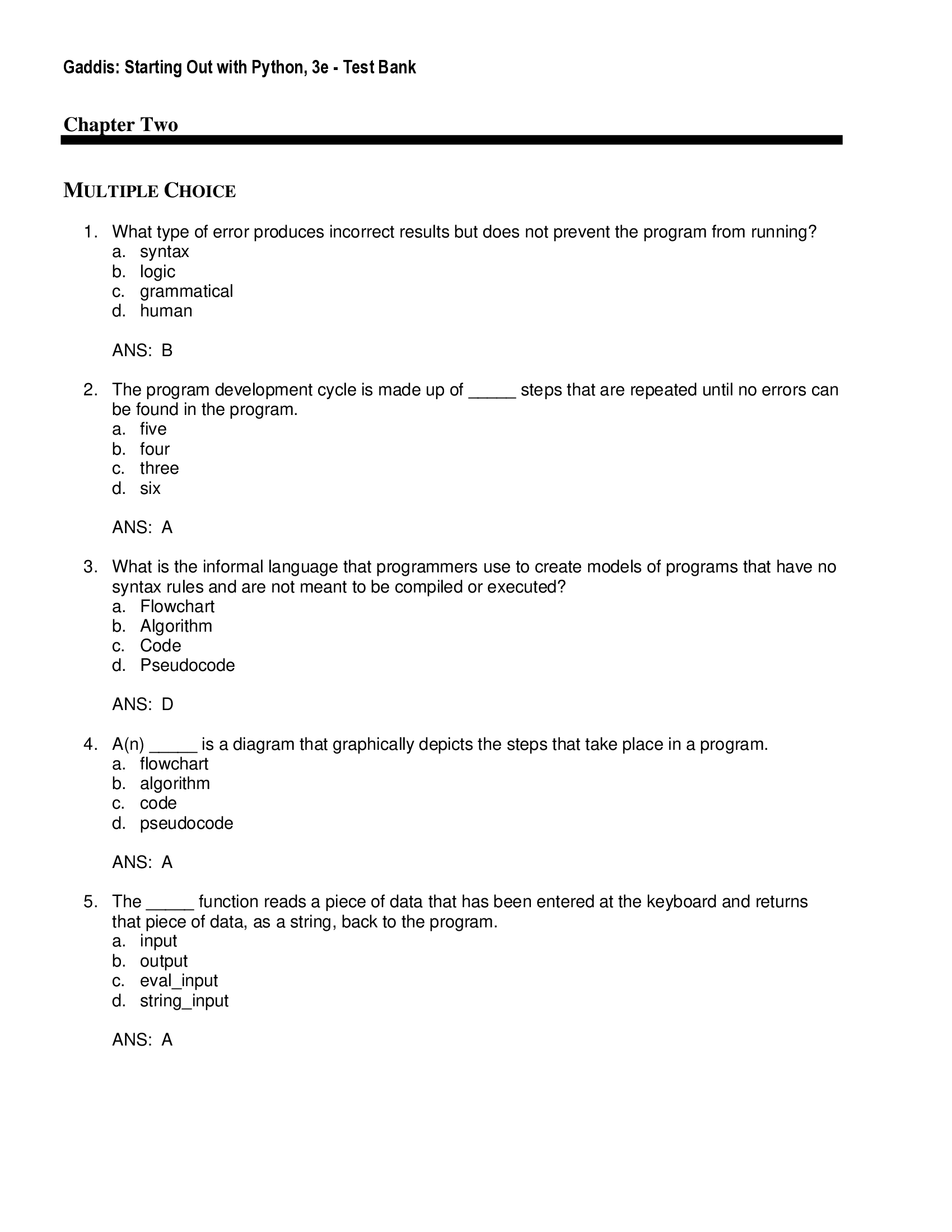 Solution Manual for Starting Out with Python, 3rd Edition by Tony Gaddis