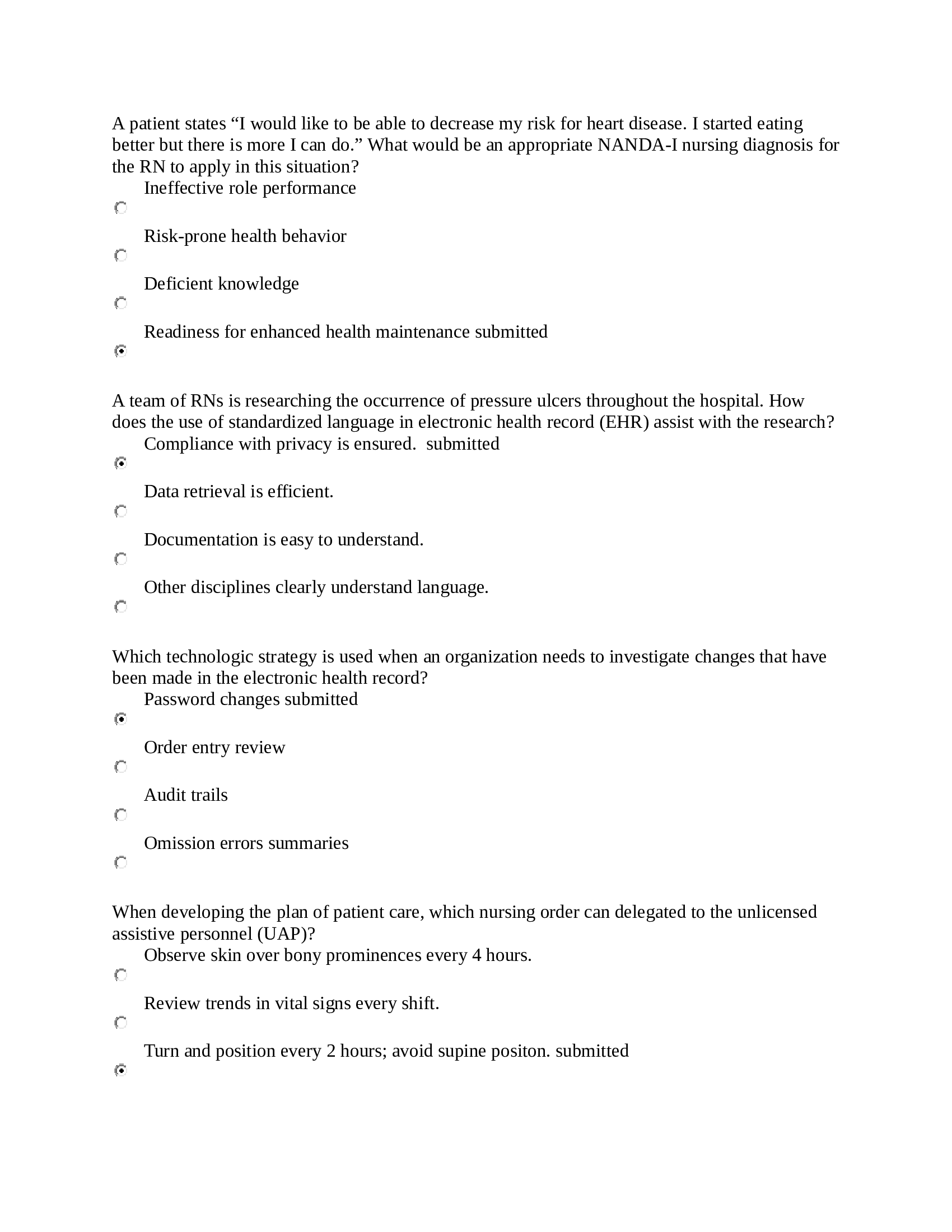 Excelsior College NURS 104 Final Exam 1. 2021, 2022. 100 Correct