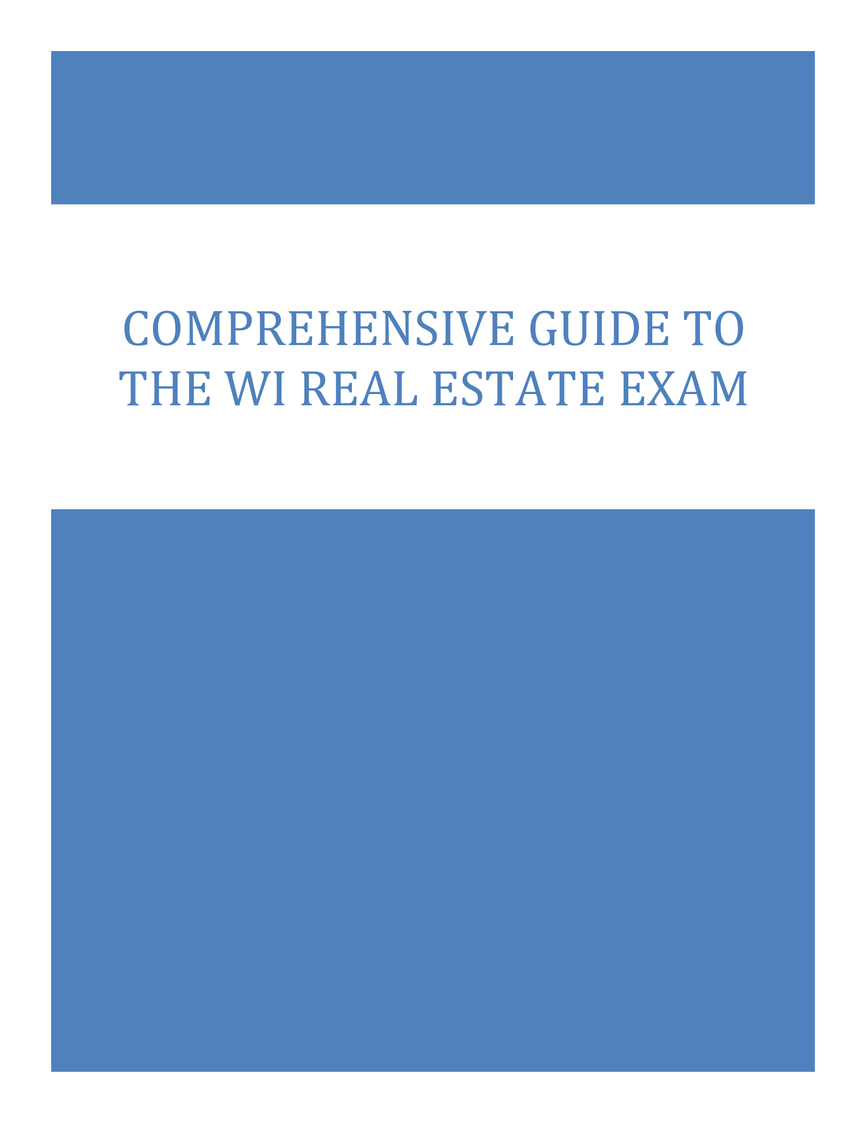 Comprehensive Guide to the WI Real Estate Exam 2026
