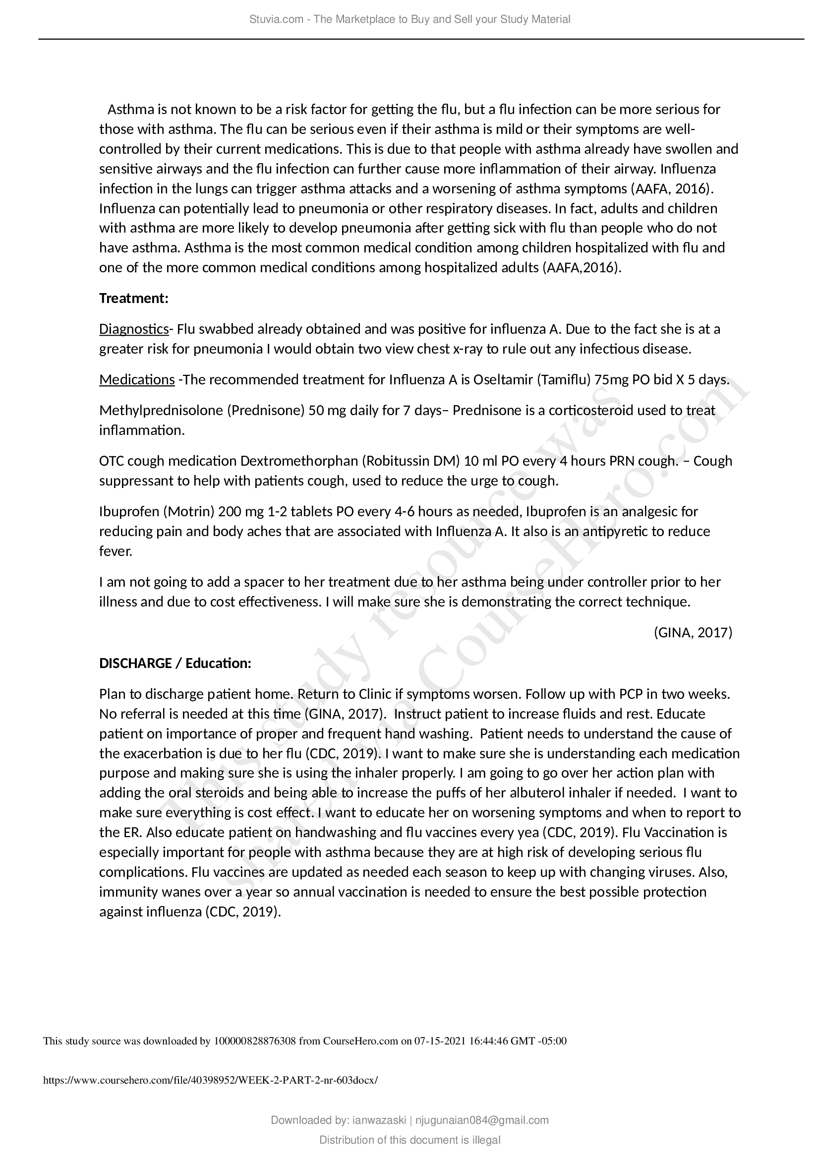 NR 603 WEEK 2 PART 2  with complete solution