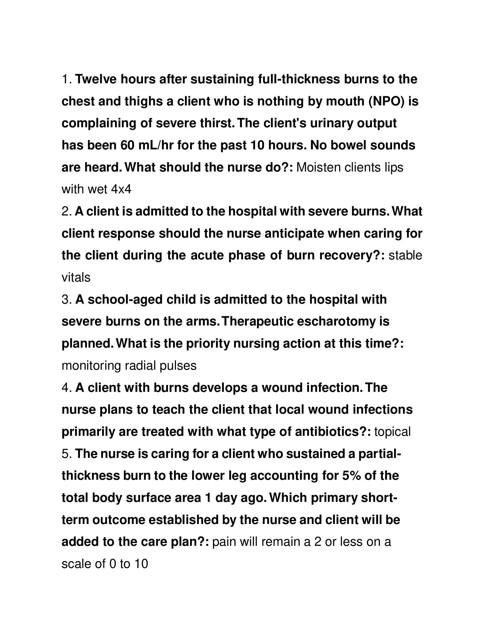 Nur 410 Final Exam 2024 Questions with Solutions