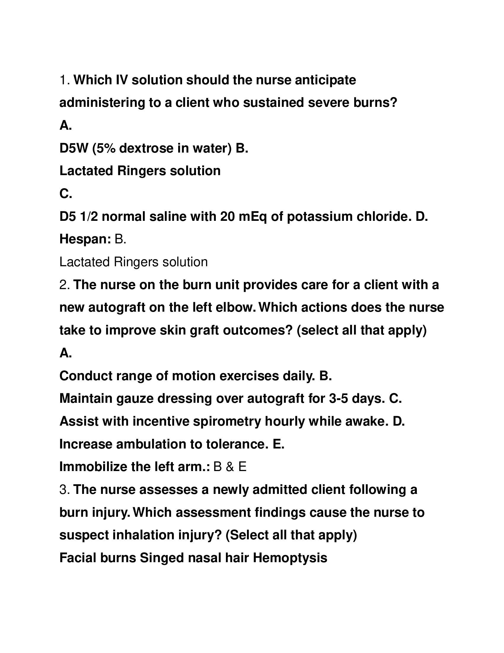 NUR 410 Final NCLEX Comprehensive Exam Questions with Answers 2024