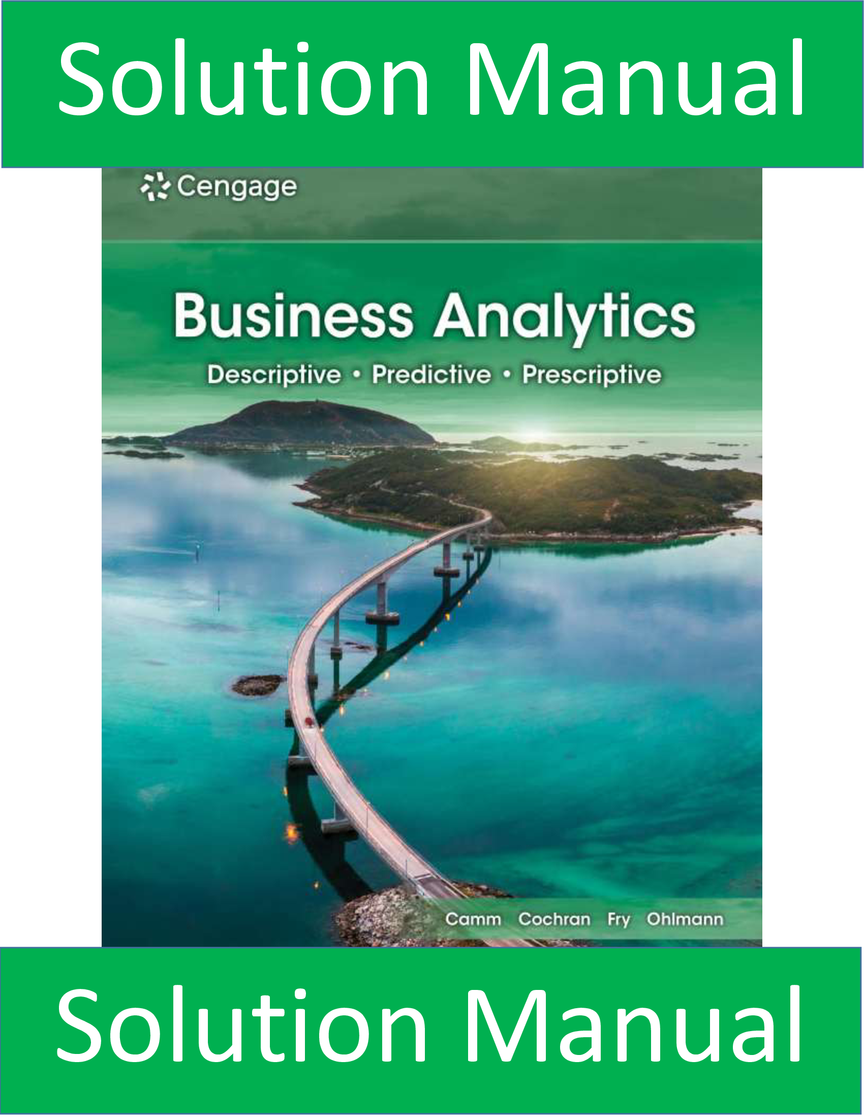 Solutions Manual For Business Analytics 5th Edition By Jeffrey Camm | All Chapters