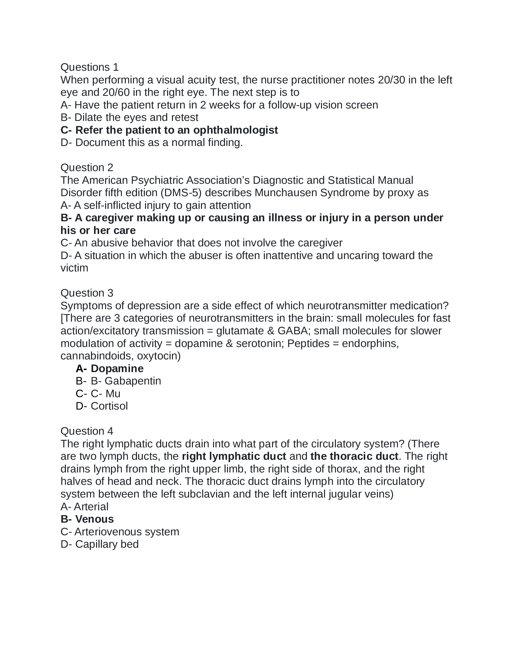 NURSING MISC 3P EXAM QUESTIONS AND ANSWERS (2022)