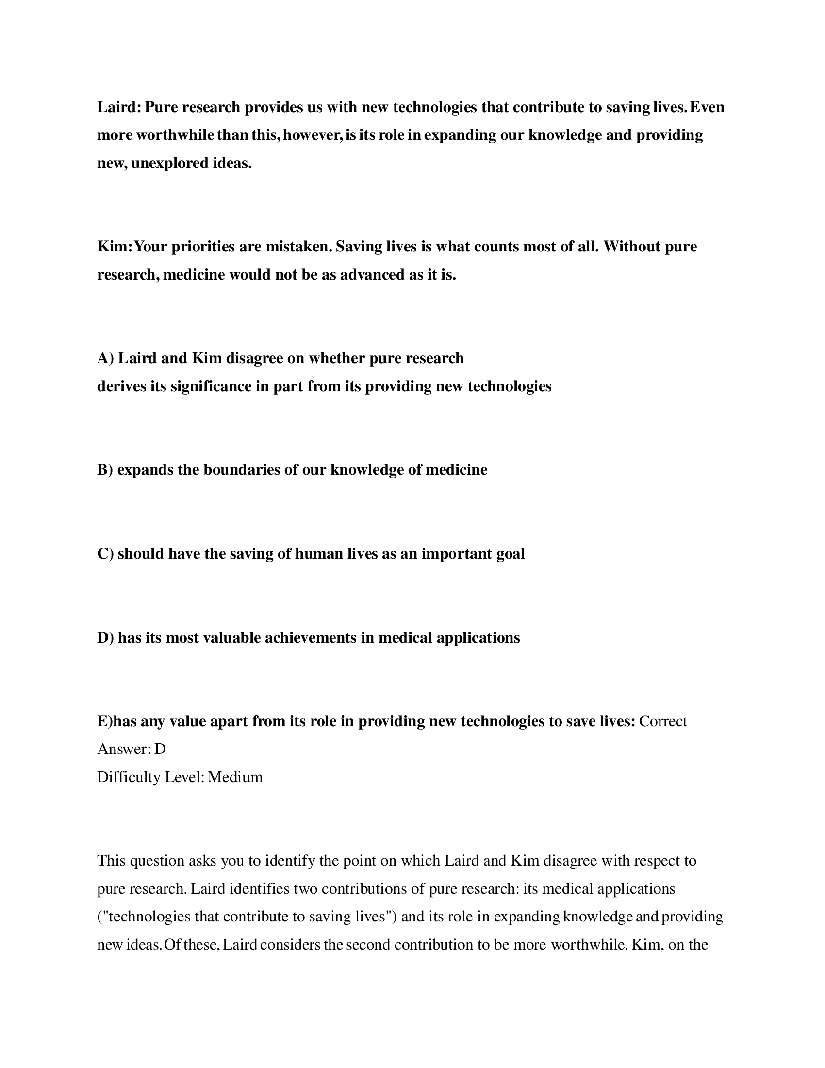 LSAT Prep Questions and Answers