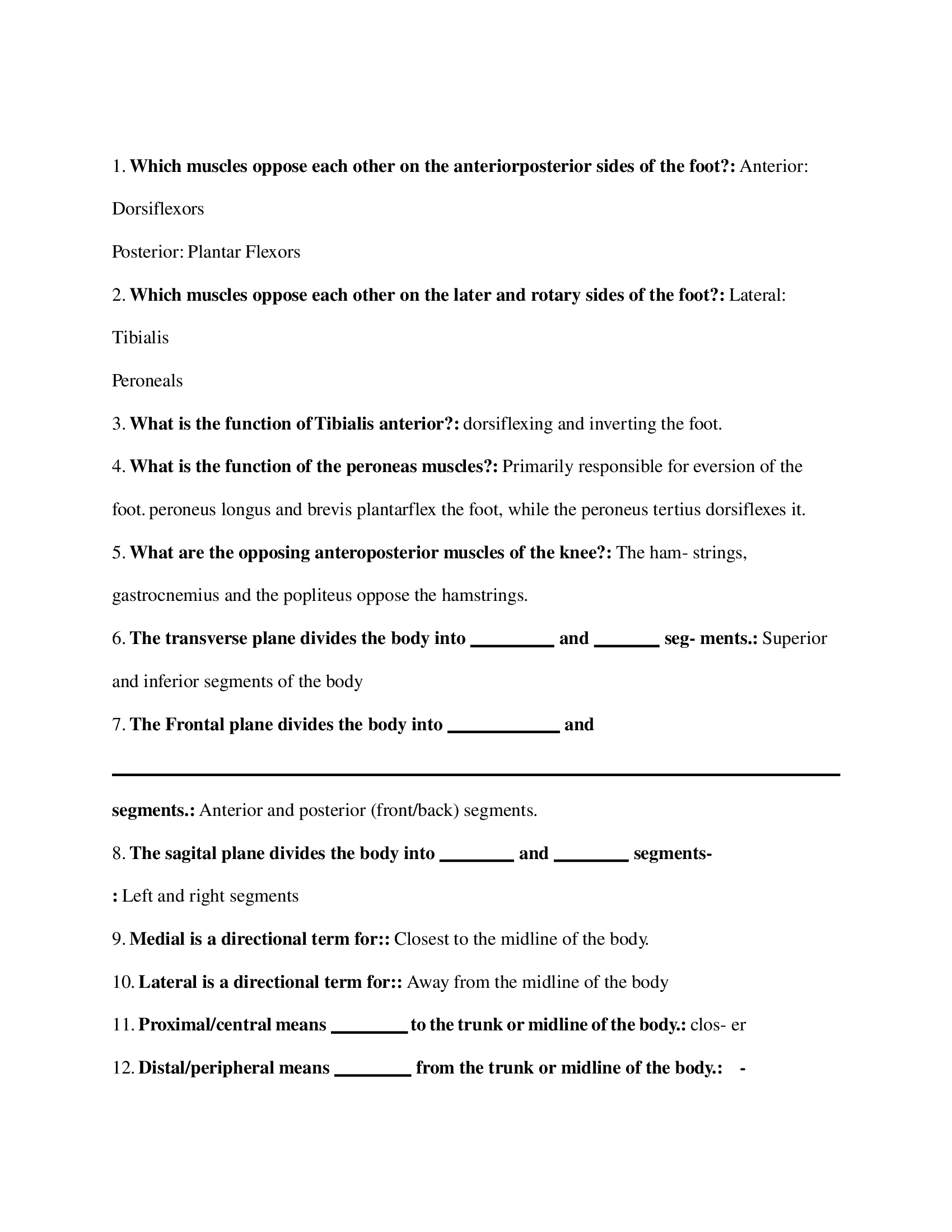 Stott Pilates Exam Preparation Study Material muscle balance, postures, anatomy and physiology topics in preparation for taking the STOTT pilates exam.