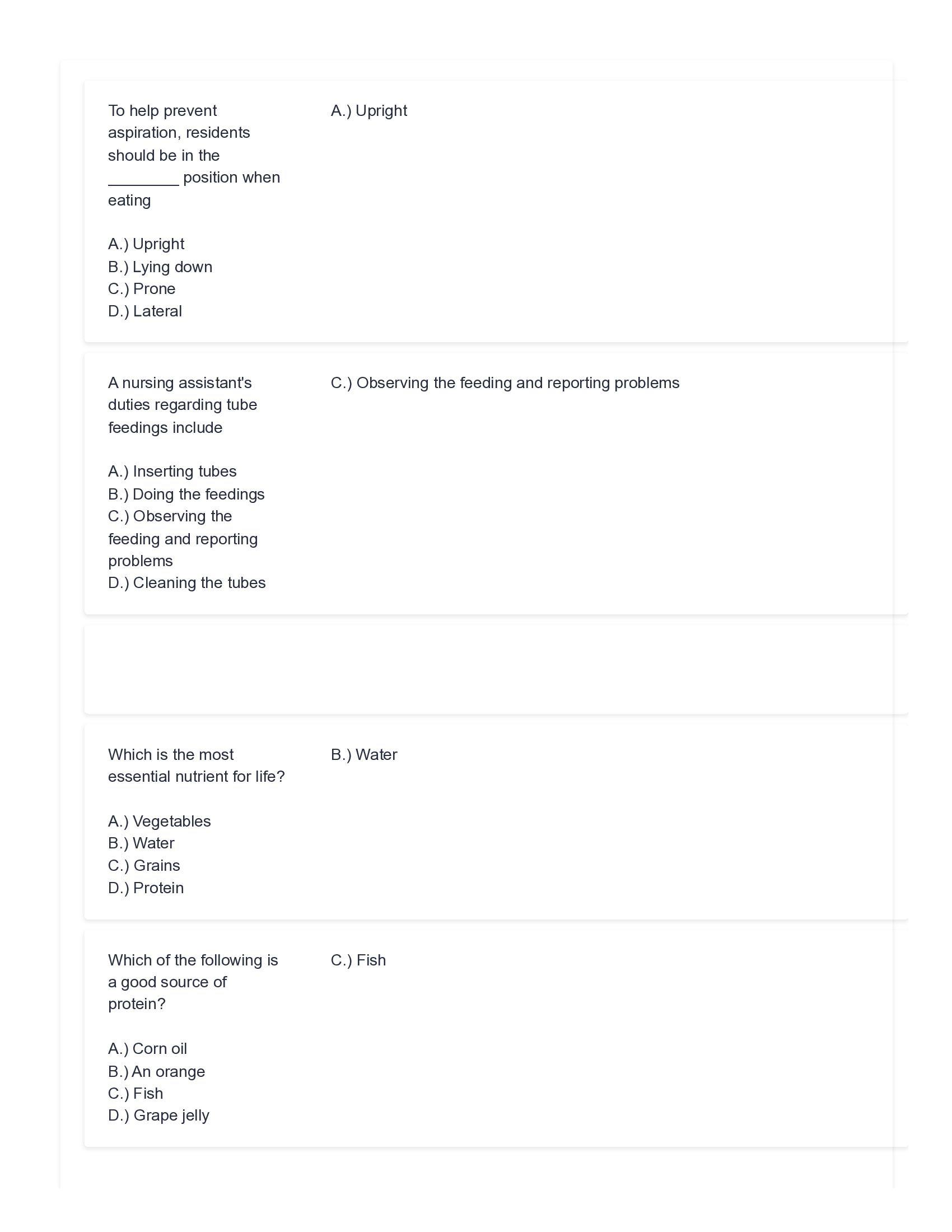 CNA Chapter 8 Exam Questions and Answers 2026 (Real Exam)