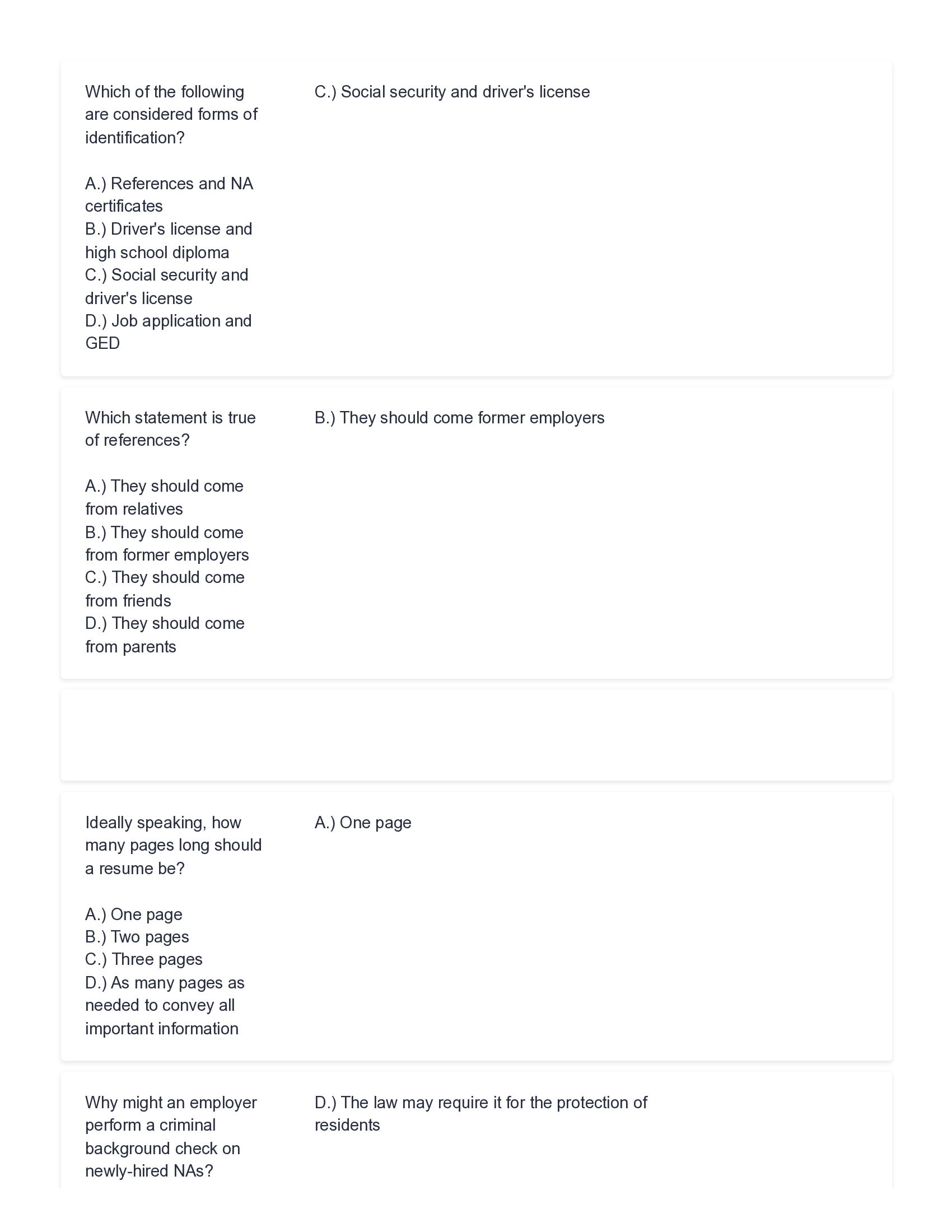 CNA Chapter 10 Exam Questions and Answers 2026 Real Exam
