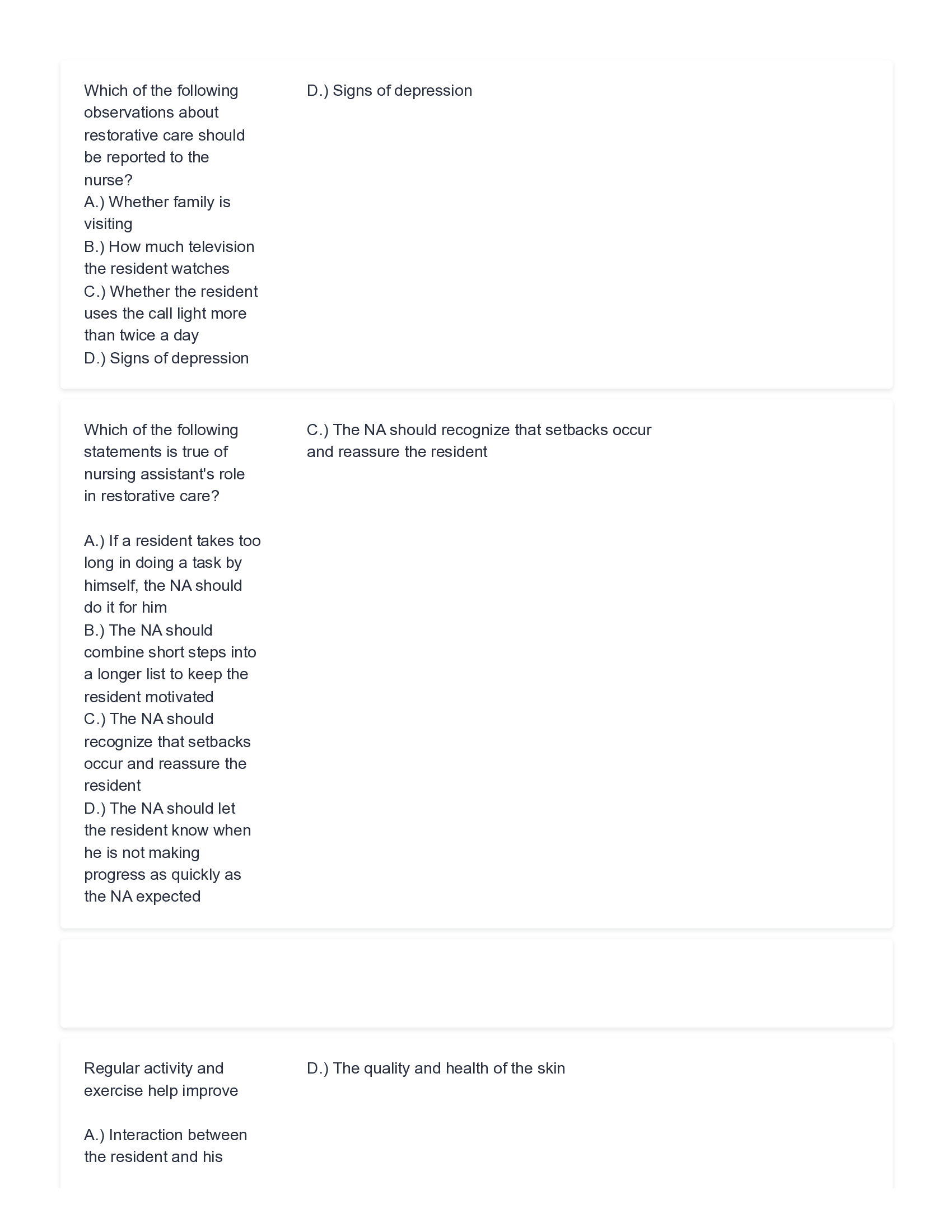 Verified!! CNA Chapter 9 Exam Questions and Answers 2026 (Real Exam)