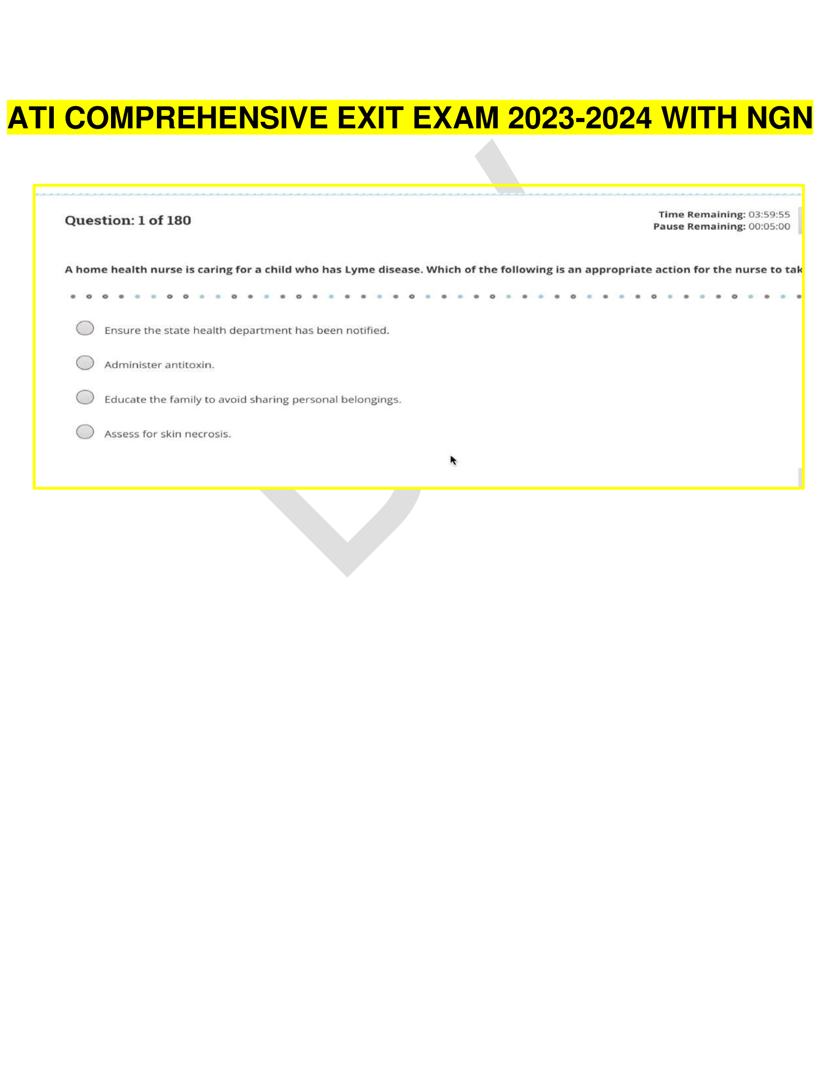 ATI Comprehensive Exit Exam 2026 WITH NGN A+ Guaranteed