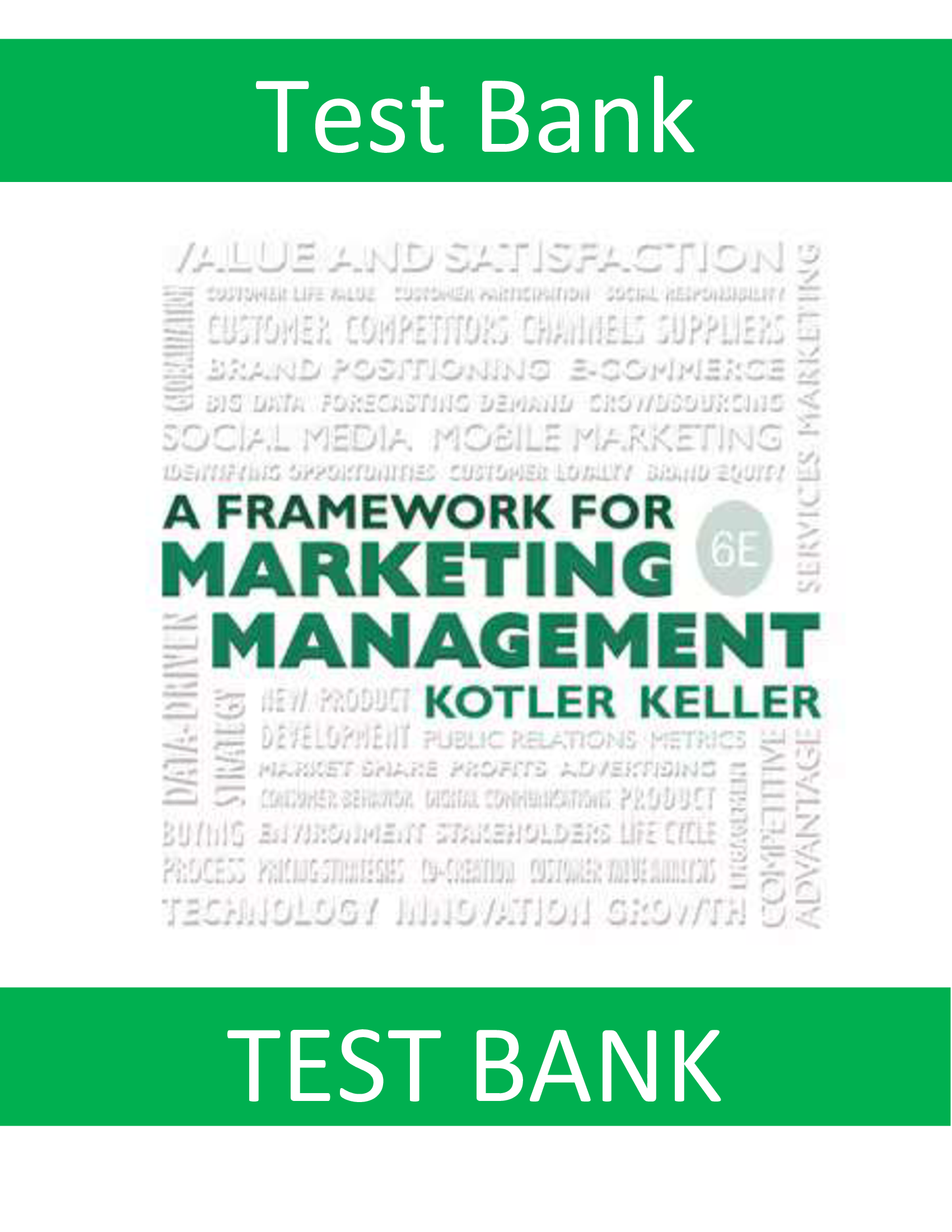 Test Bank for Framework for Marketing Management, 6th edition Philip Kotler