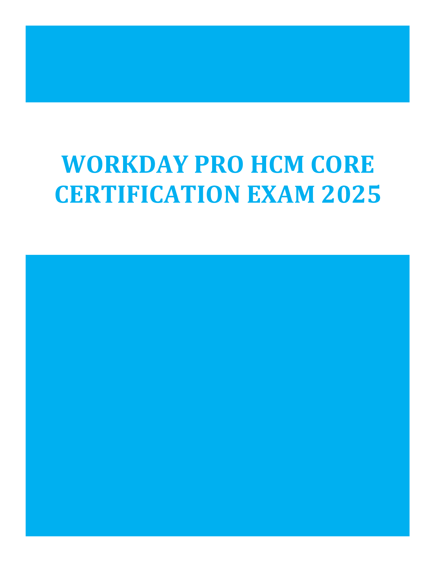 Workday Pro HCM Core Certification Exam 2026 – Verified Questions & Answers for Exam Prep