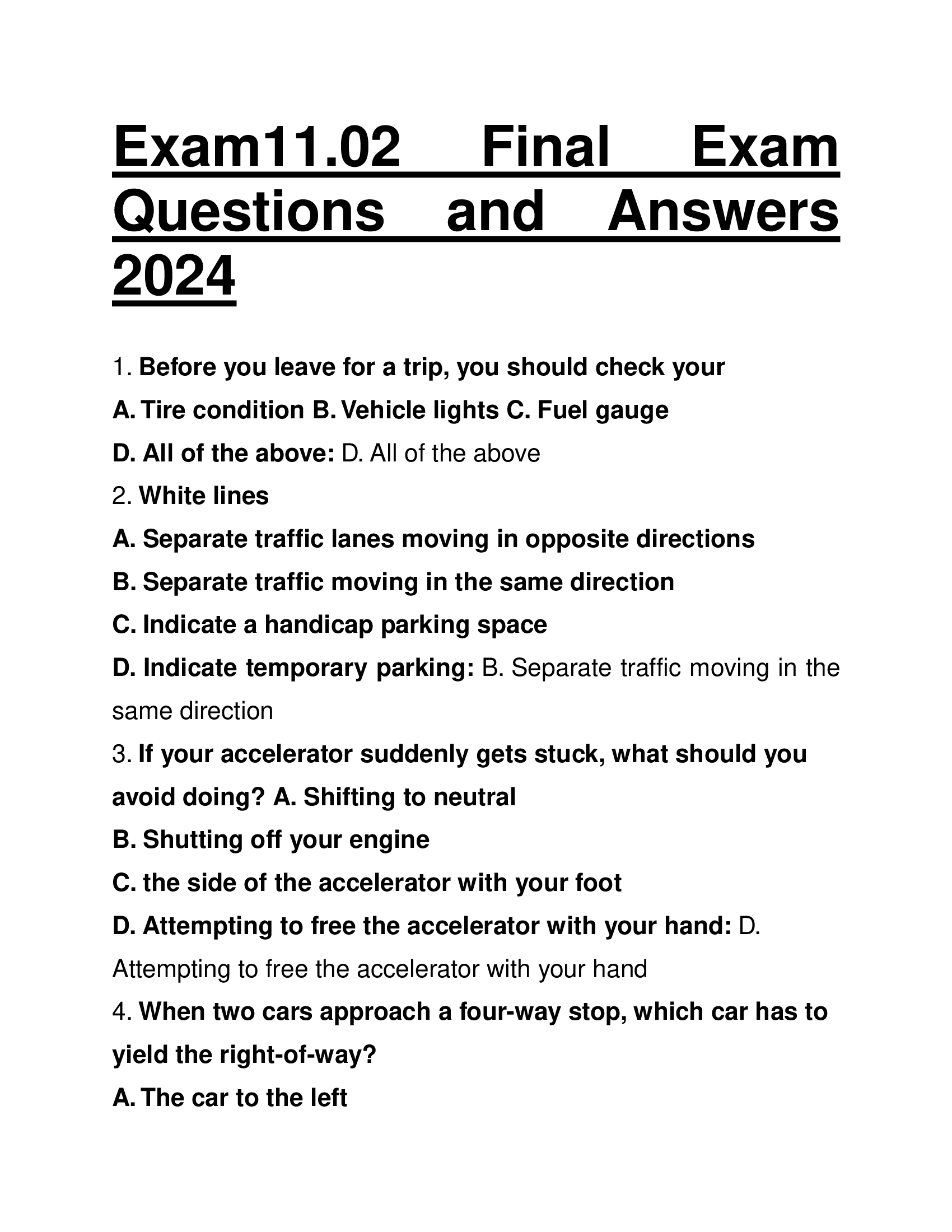 Exam11.02 Final Exam Questions and Answers 2024