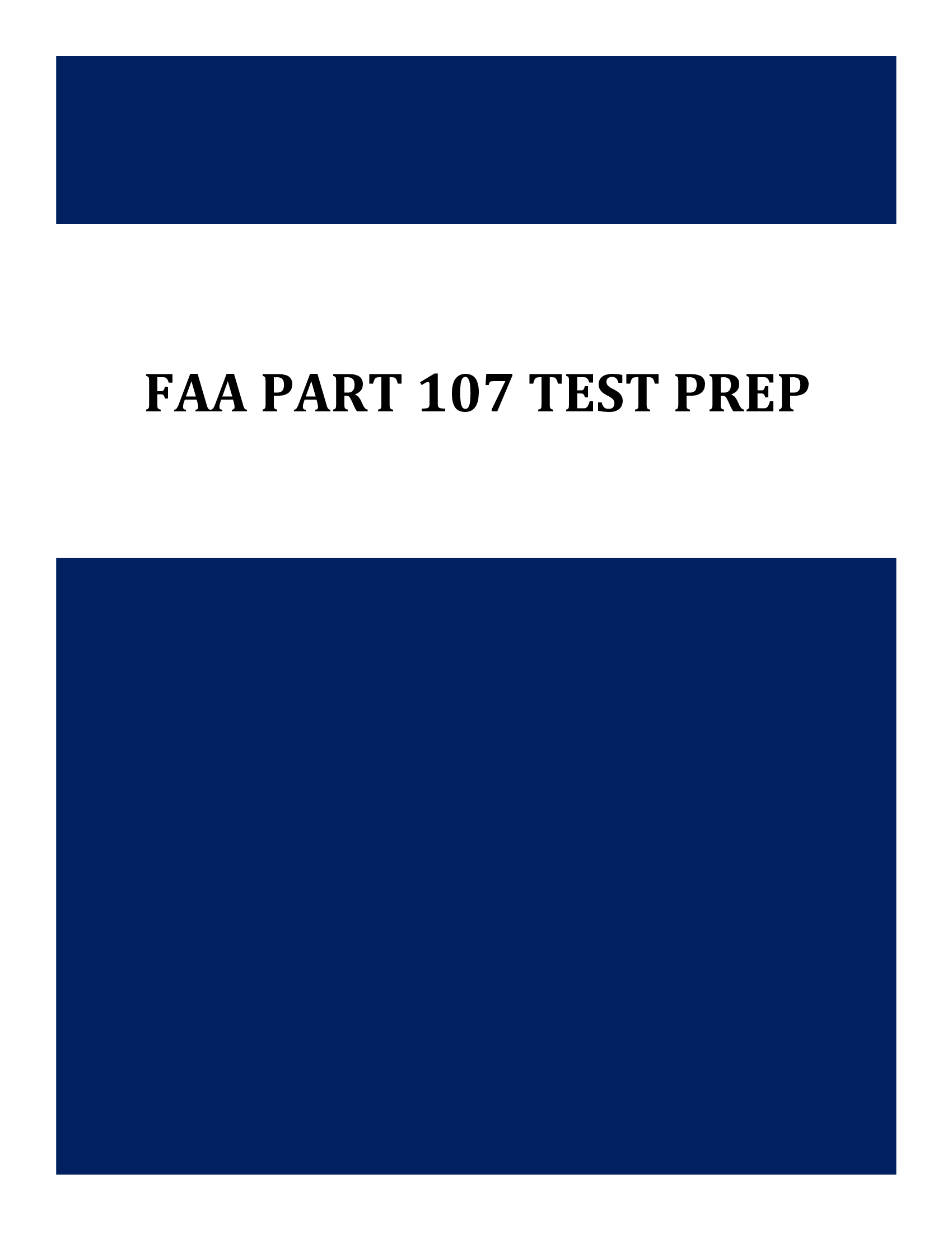 FAA Part 107 Drone Test Prep – Exam Questions and Key Concepts (USA) – Multiple-Choice Practice Guide