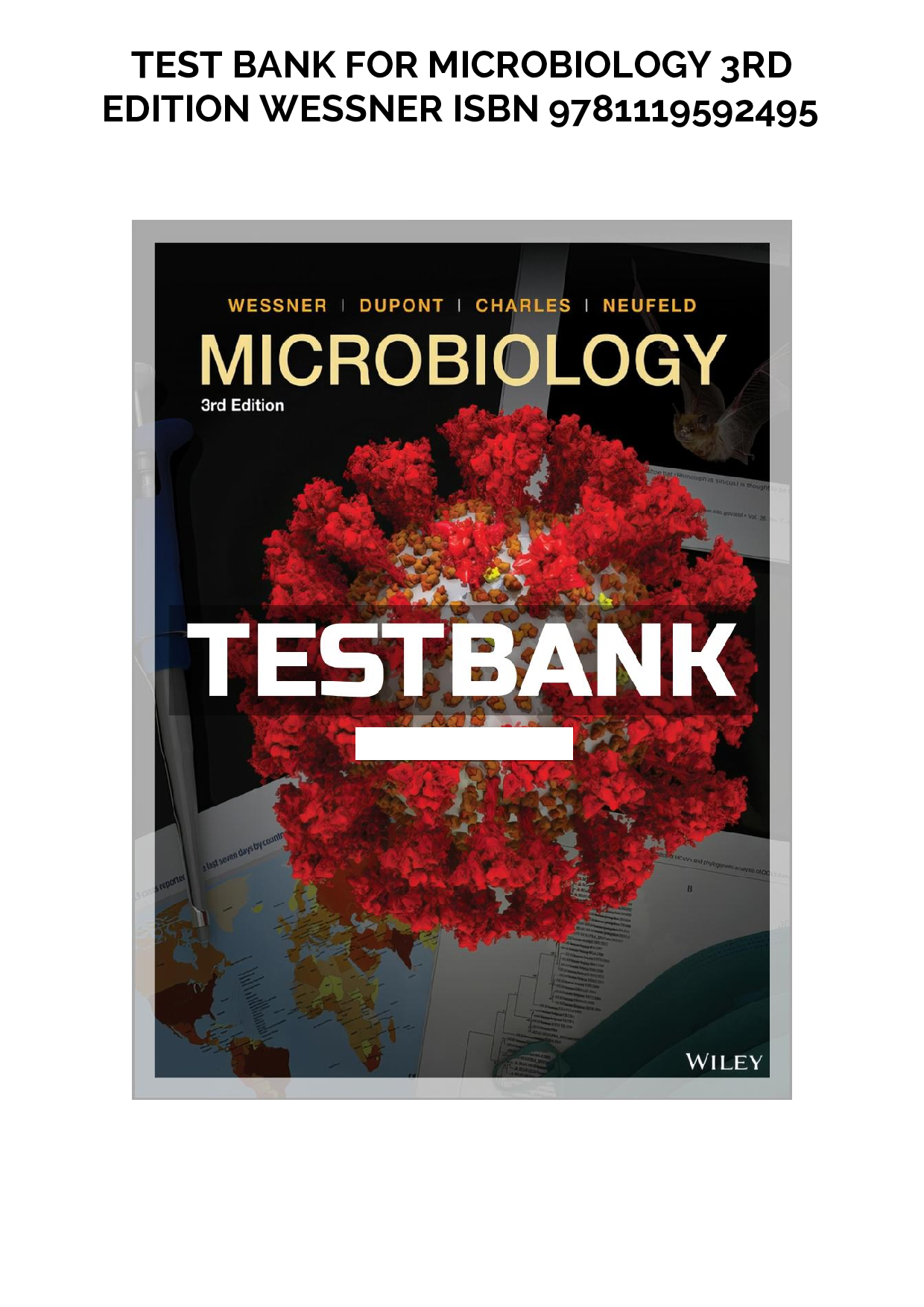Microbiology 3rd Edition Test Bank – Wessner, Dupont, Charles & Neufeld | Full Chapters + Answer Key