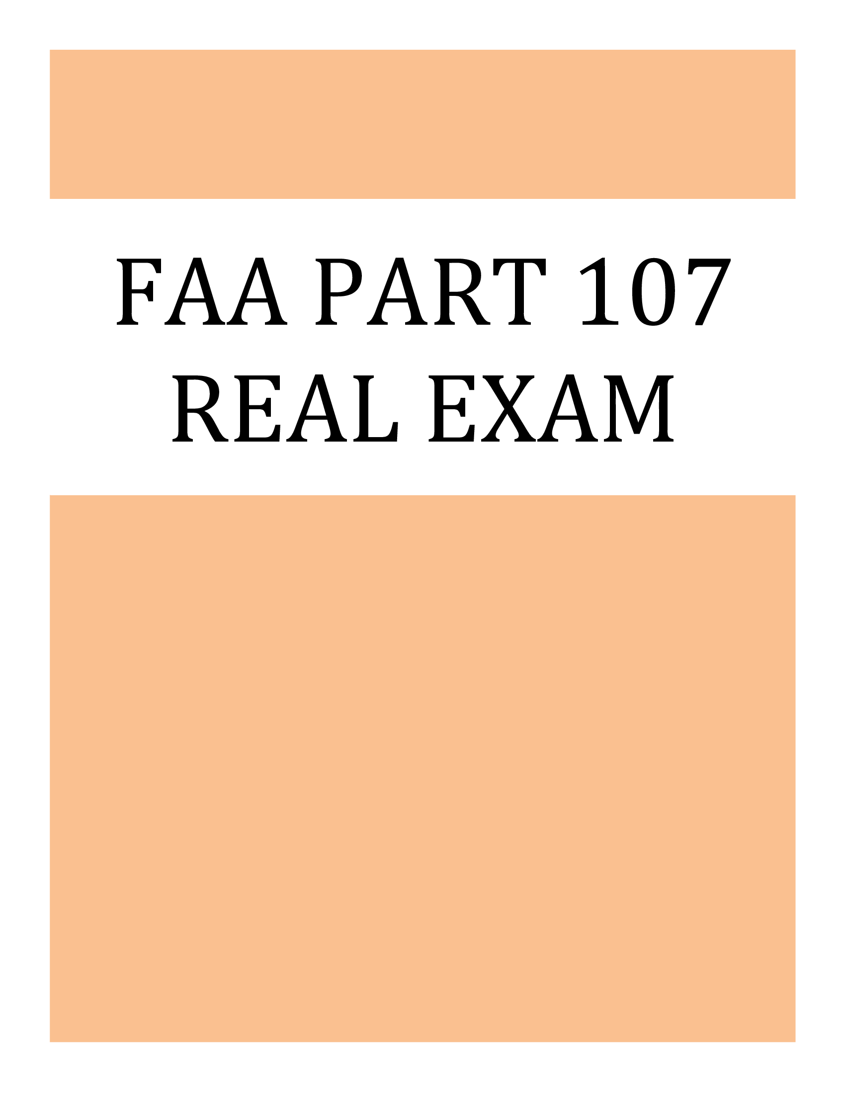 FAA Part 107 Real Exam (USA,2026)