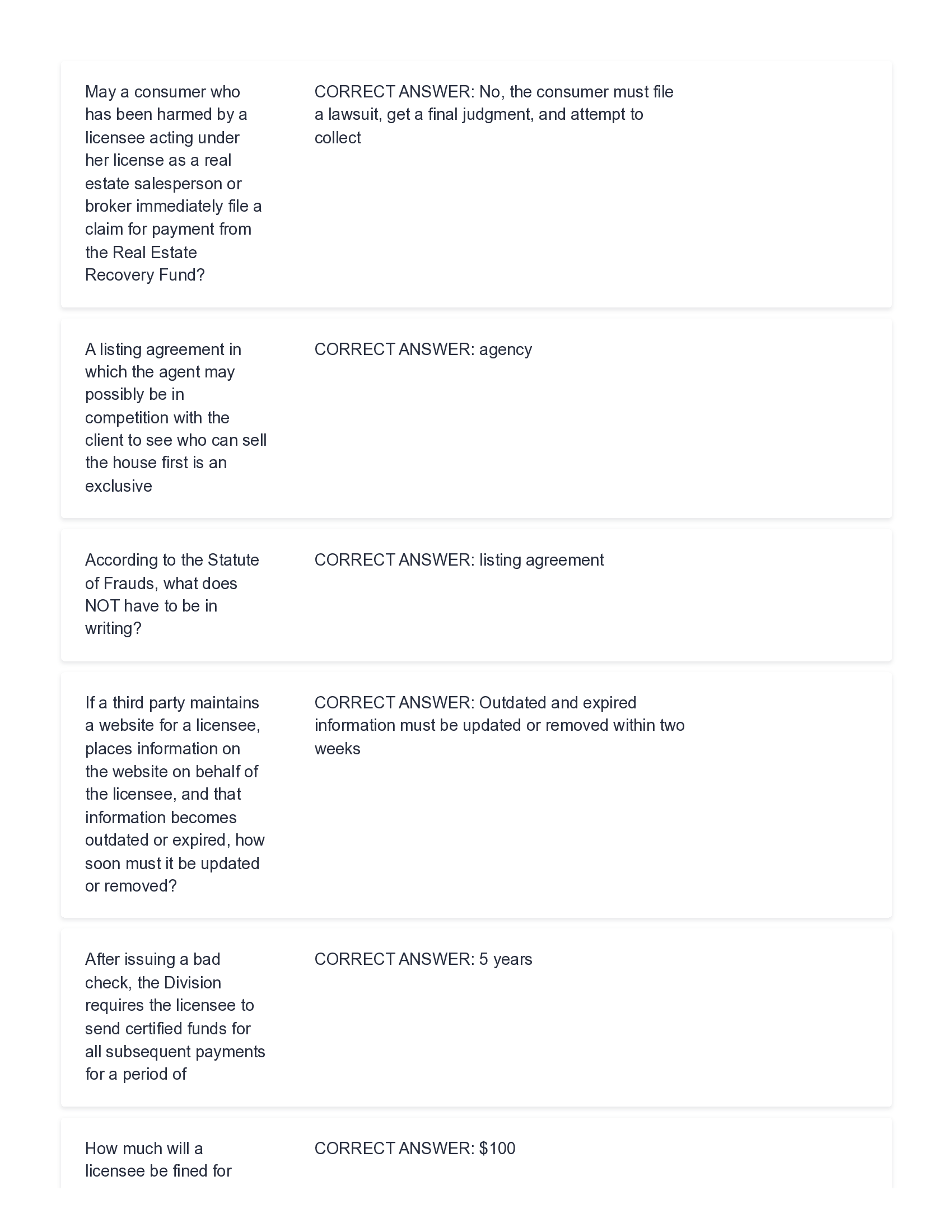 Ohio Real Estate Exam Practice Questions and Answers 2026