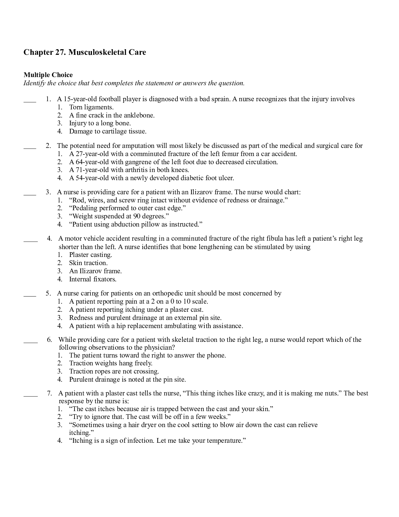 Chapter 27. Musculoskeletal Care