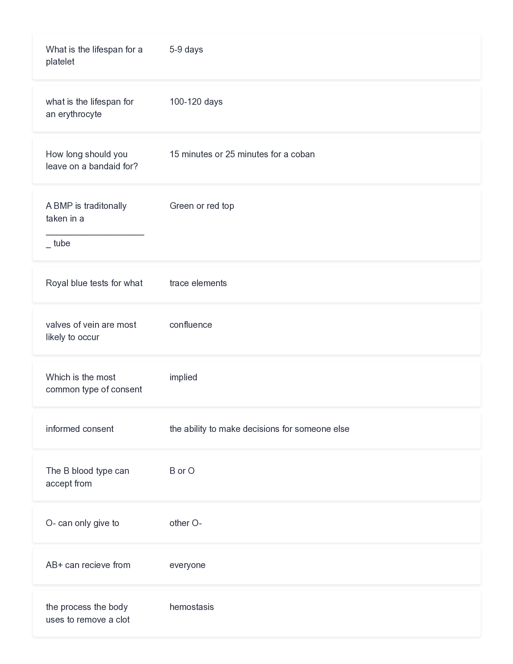 Final Exam Answers Ohio School Of Phlebotomy 2026