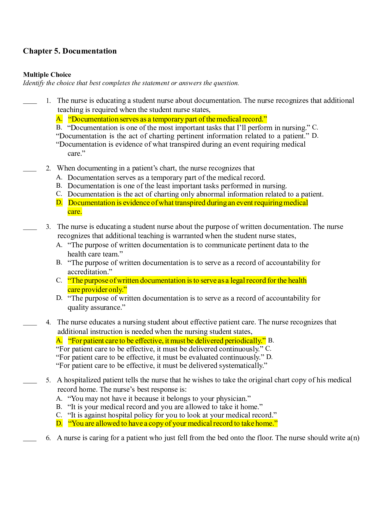 Chapter 5. Documentation