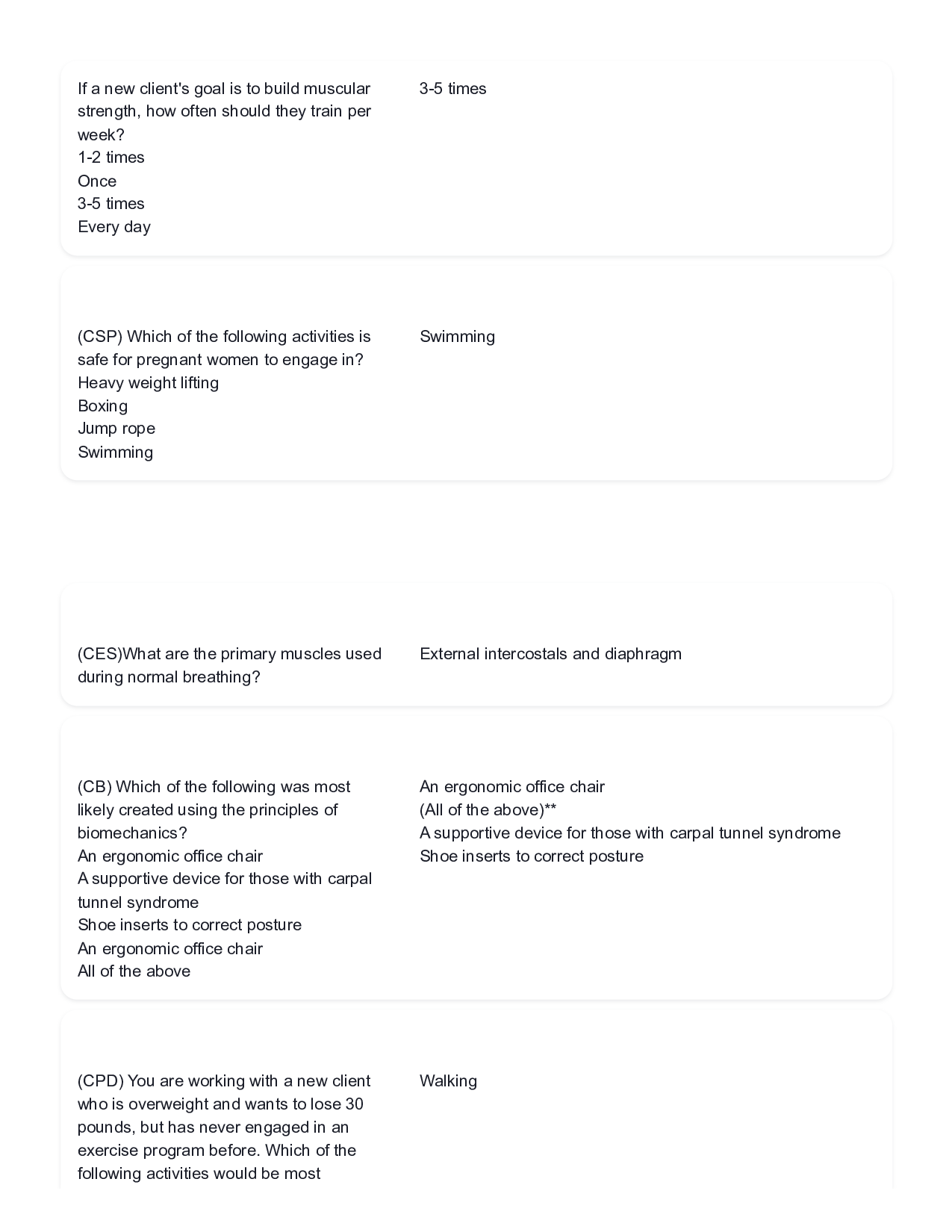 ACTION Personal Trainer exam Questions and Answers 2026