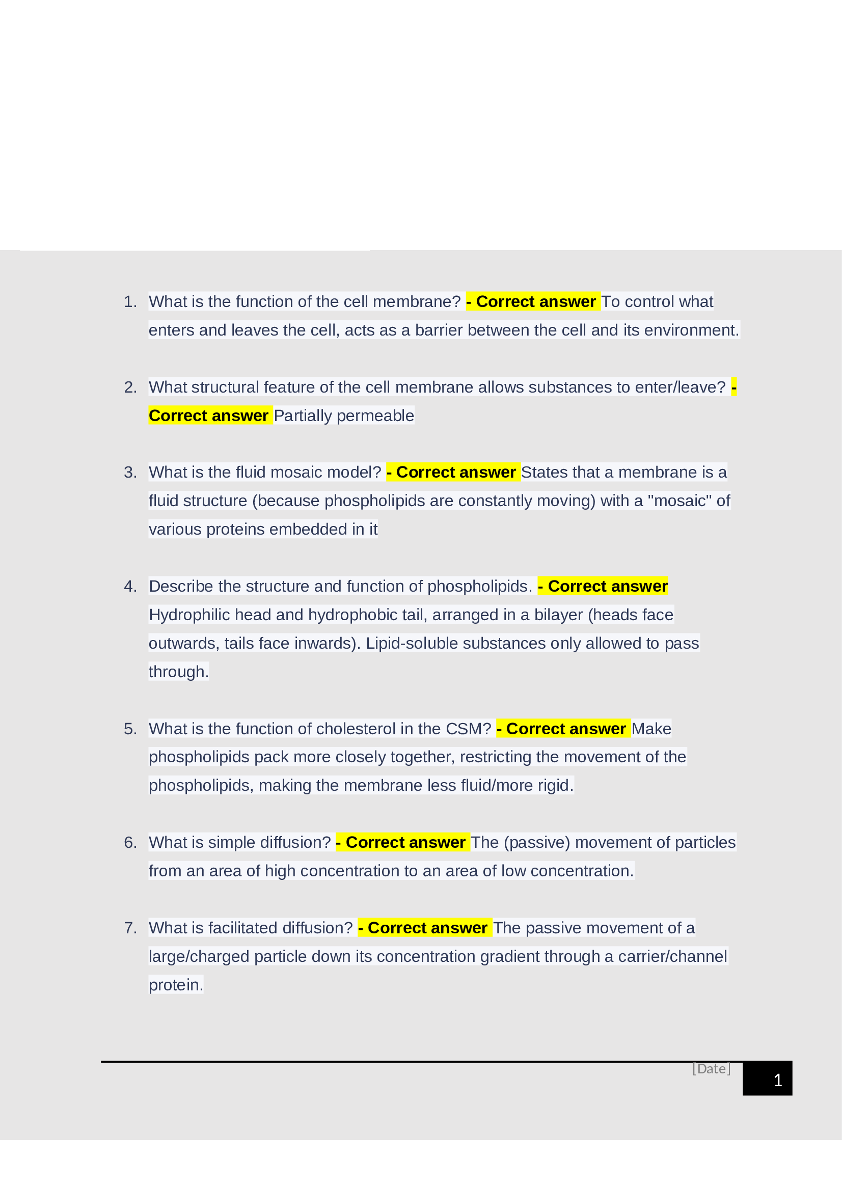 AQA A LEVEL BIOLOGY Paper 1 2024 Rated A++