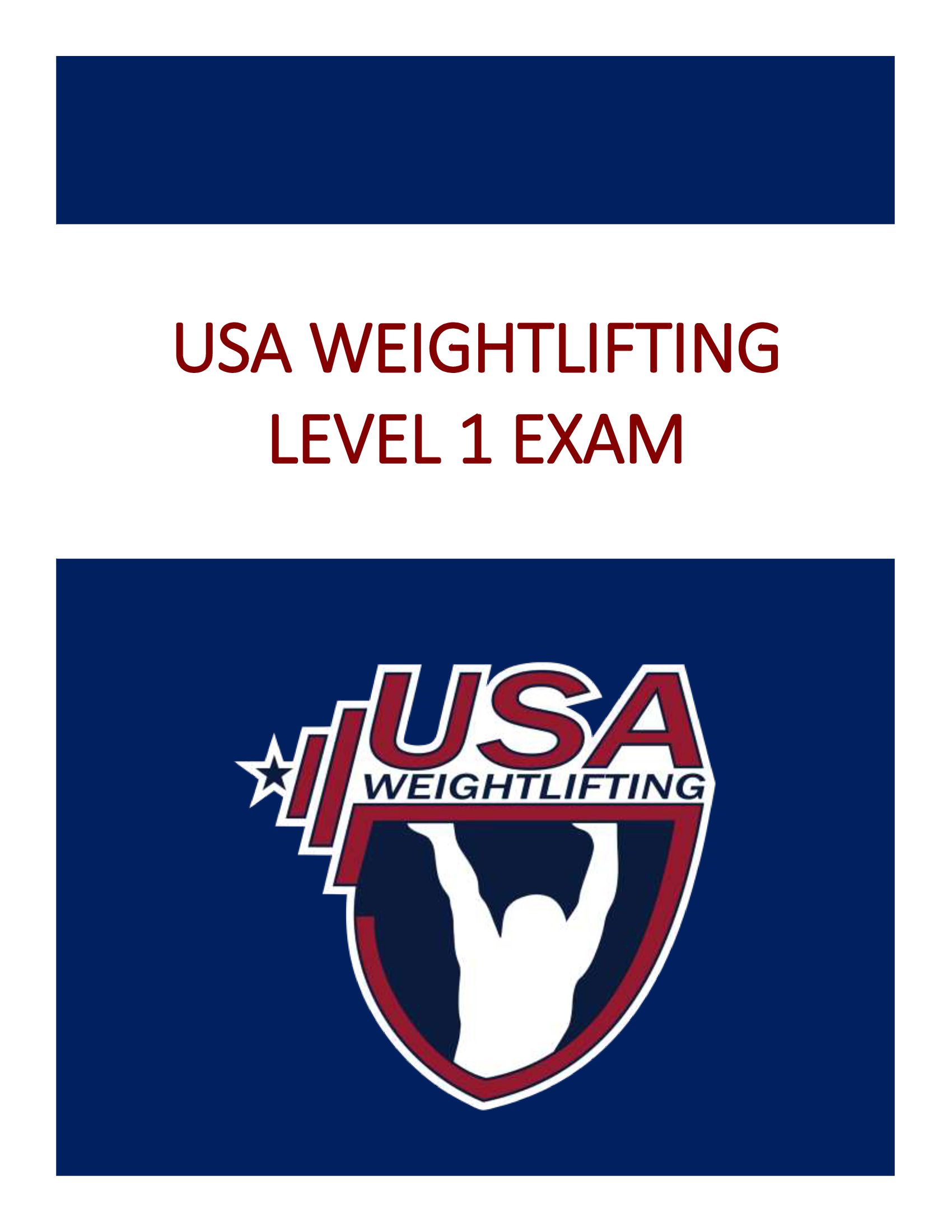 USA Weightlifting Level 1 Exam Questions and Answers 2026
