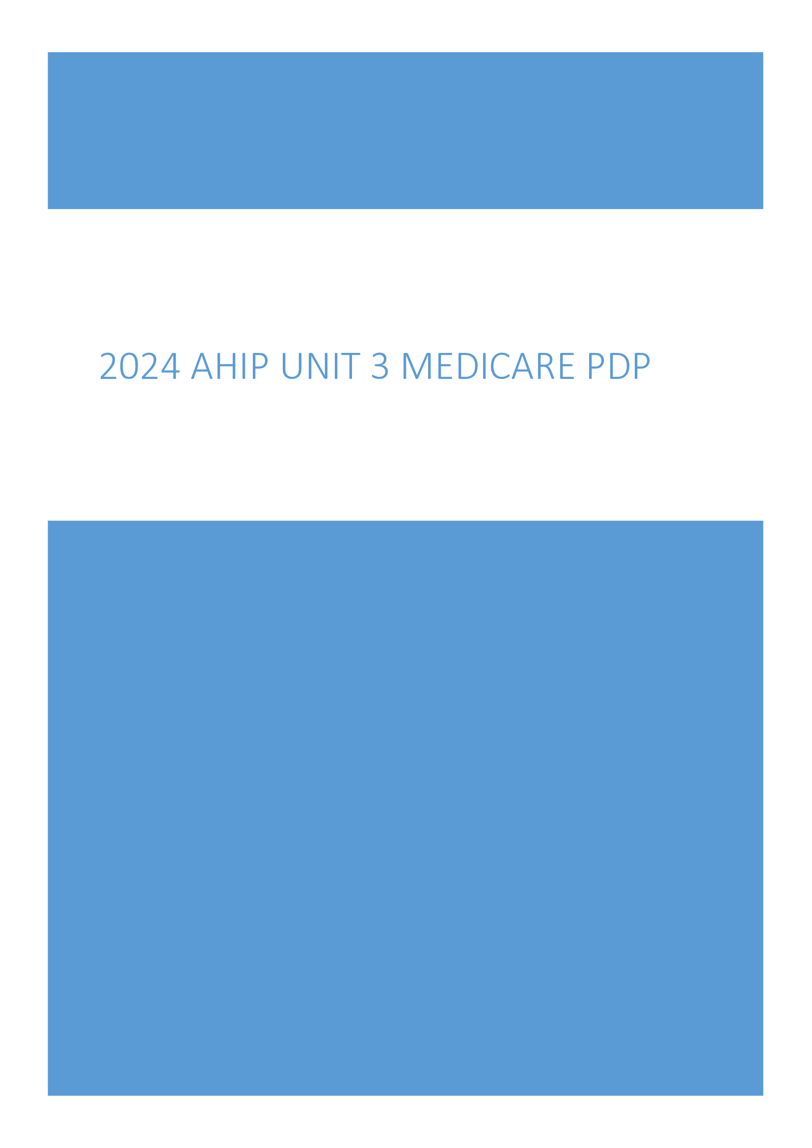 2024 AHIP UNIT 3 MEDICARE PDP