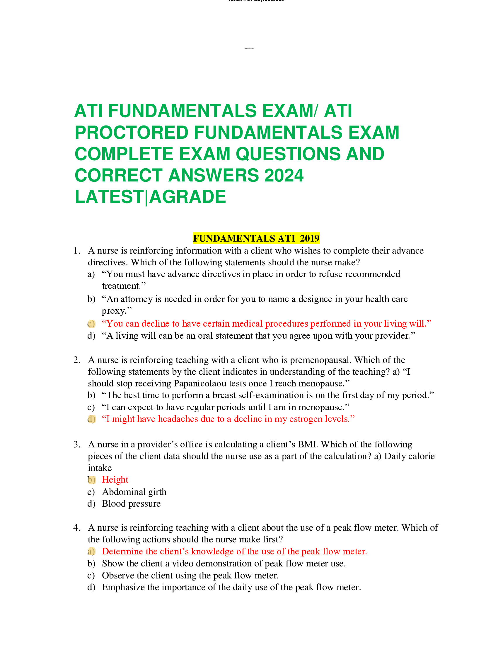 ATI FUNDAMENTALS