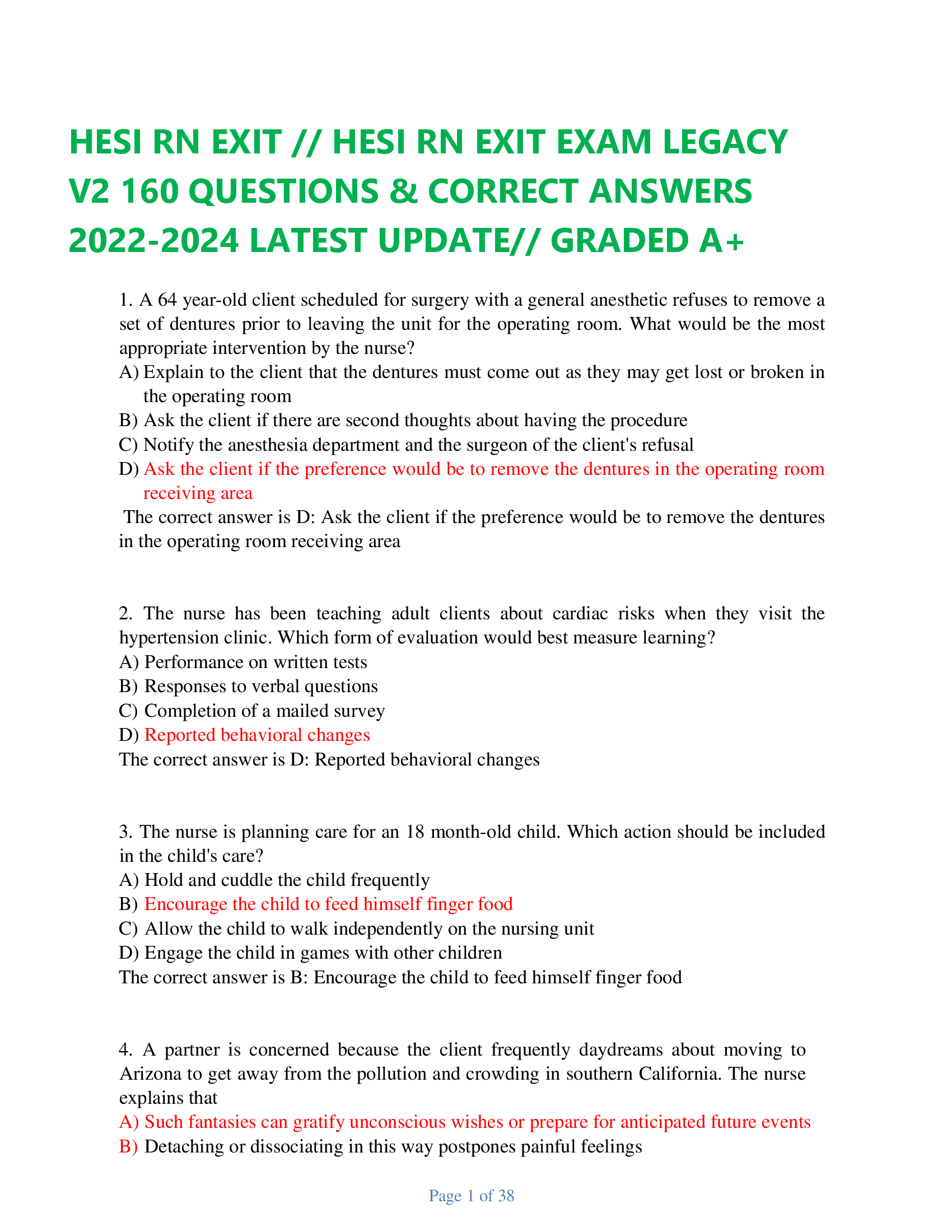 HESI RN EXIT // HESI RN EXIT EXAM LEGACY V2 (2026)