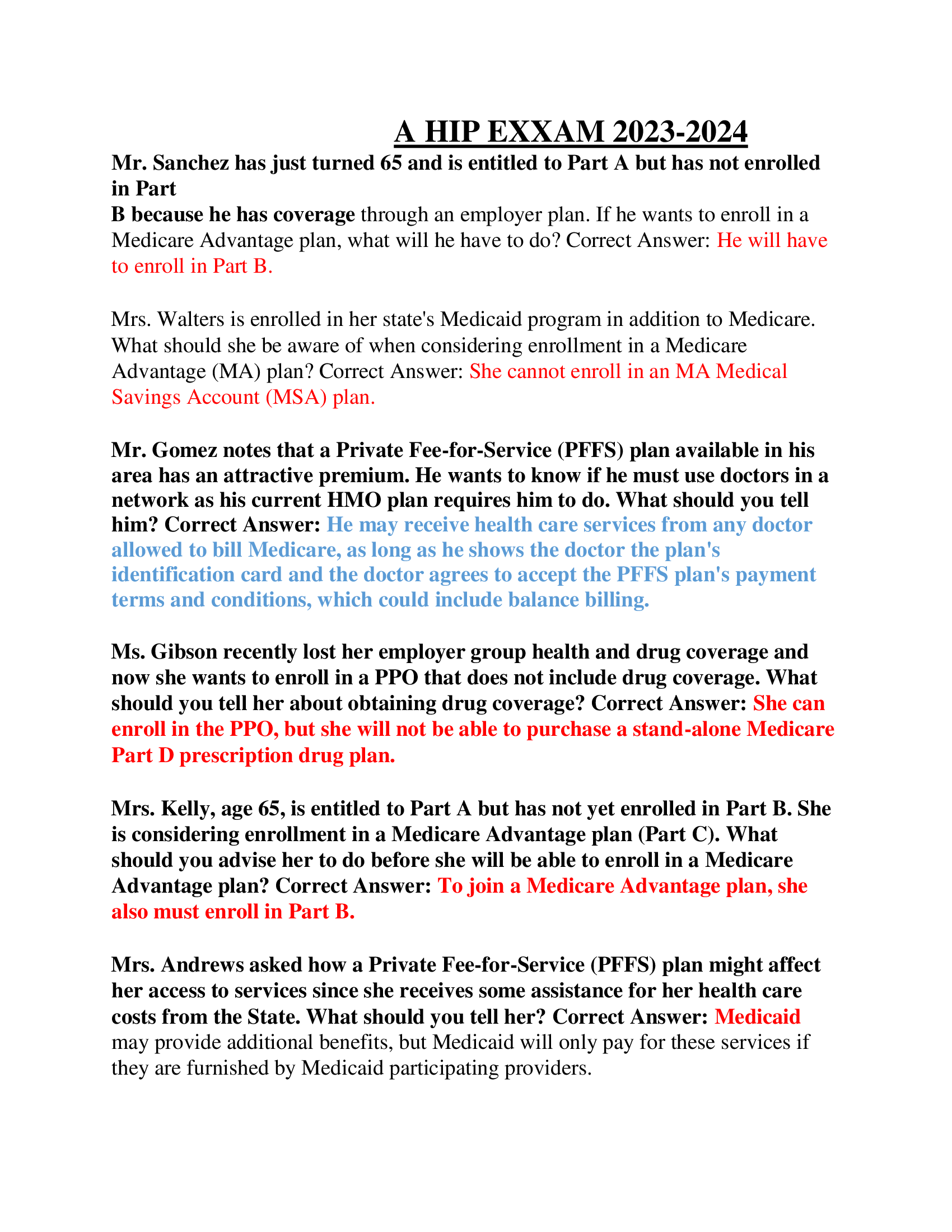 A HIP EXXAM 2023-2024