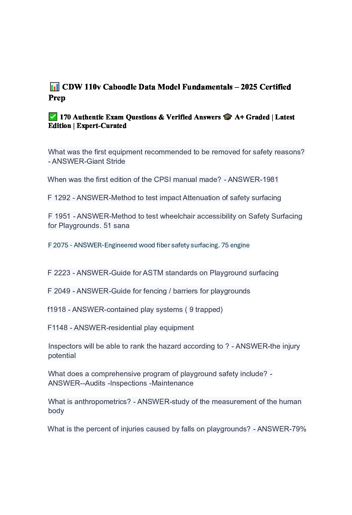 📊 CDW 110v Caboodle Data Model Fundamentals – 2026 Certified Prep ✅ 170 Authentic Exam Questions & Verified Answers 🎓 A+ Graded | Latest Edition | Expert-Curated