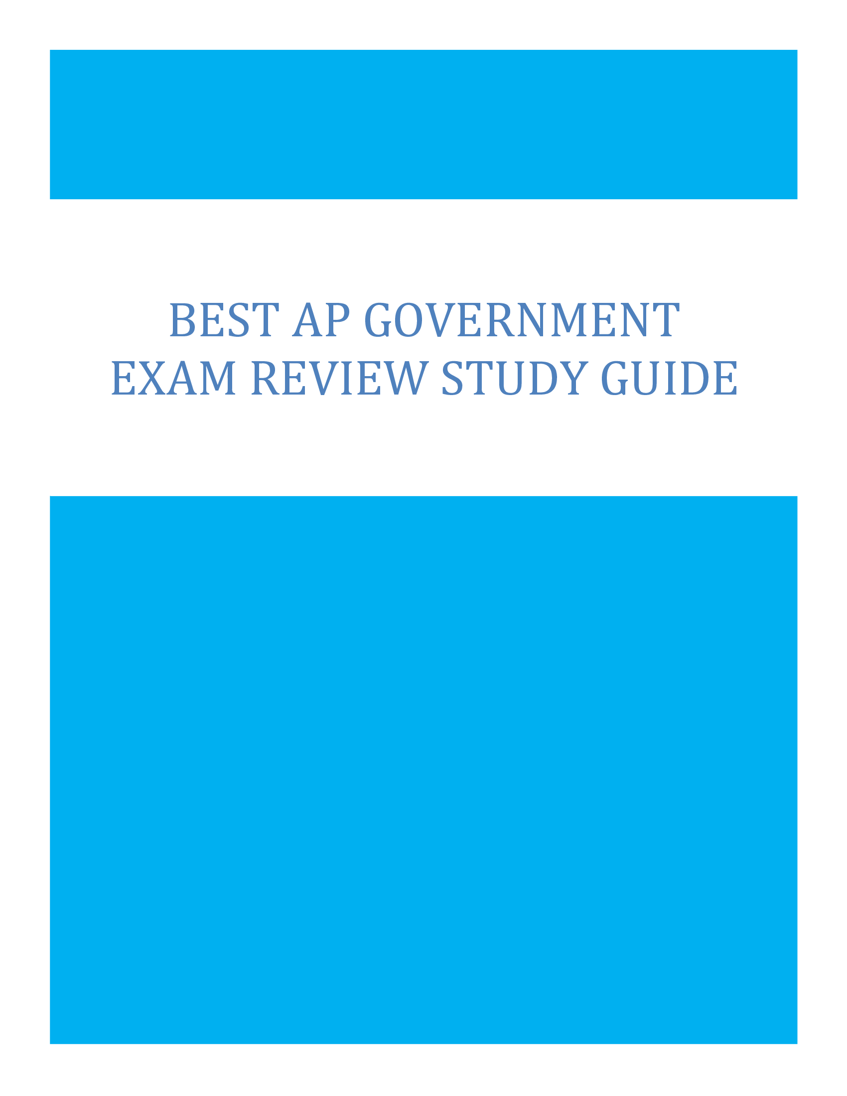 Best AP Government Exam Review Study Guide 2024