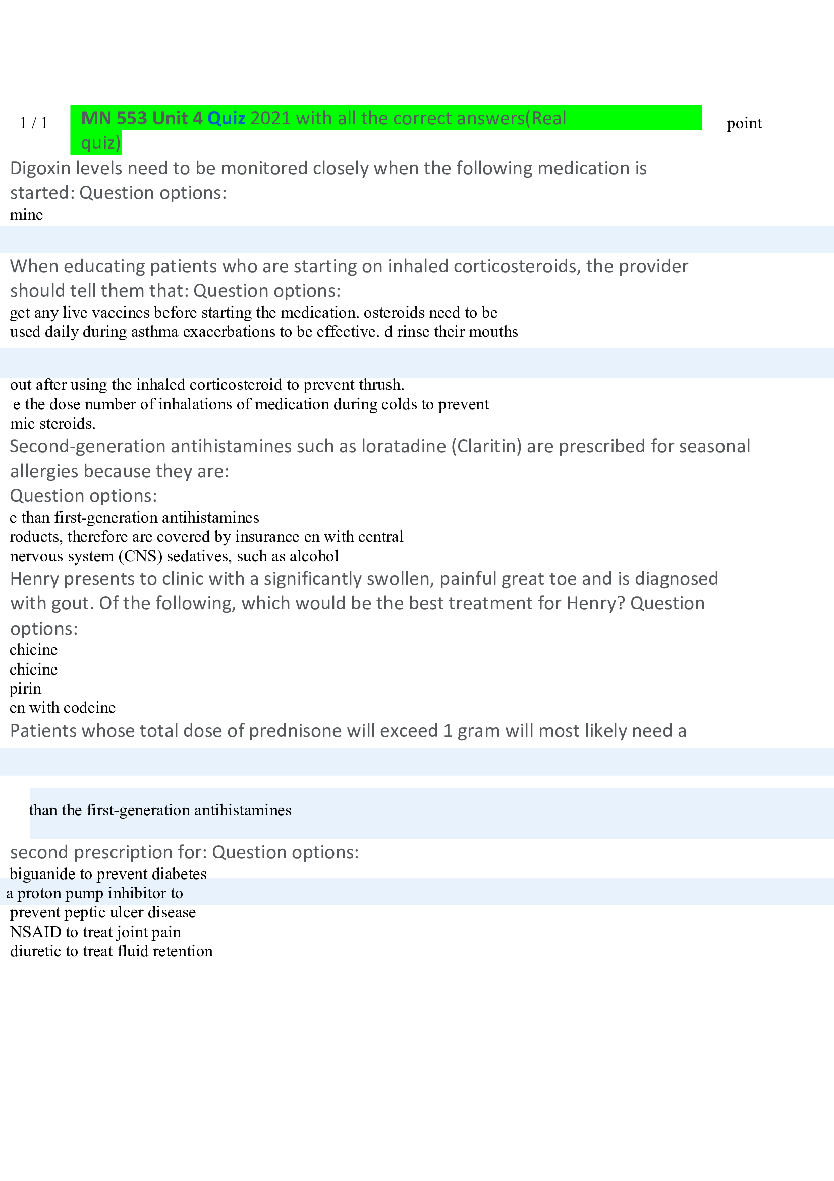 MN 553 Unit 4 Quiz 2021 with all the correct answers(Real Quiz)